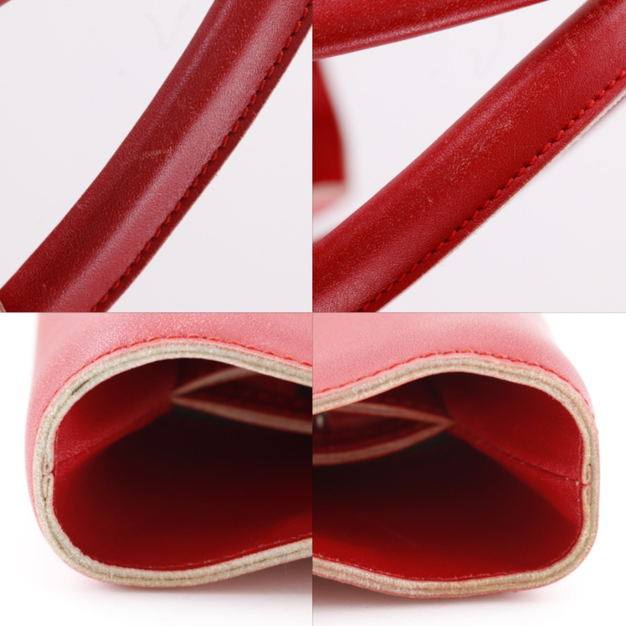 Tod's Red Color Leather Handbag (Pre-Owned)