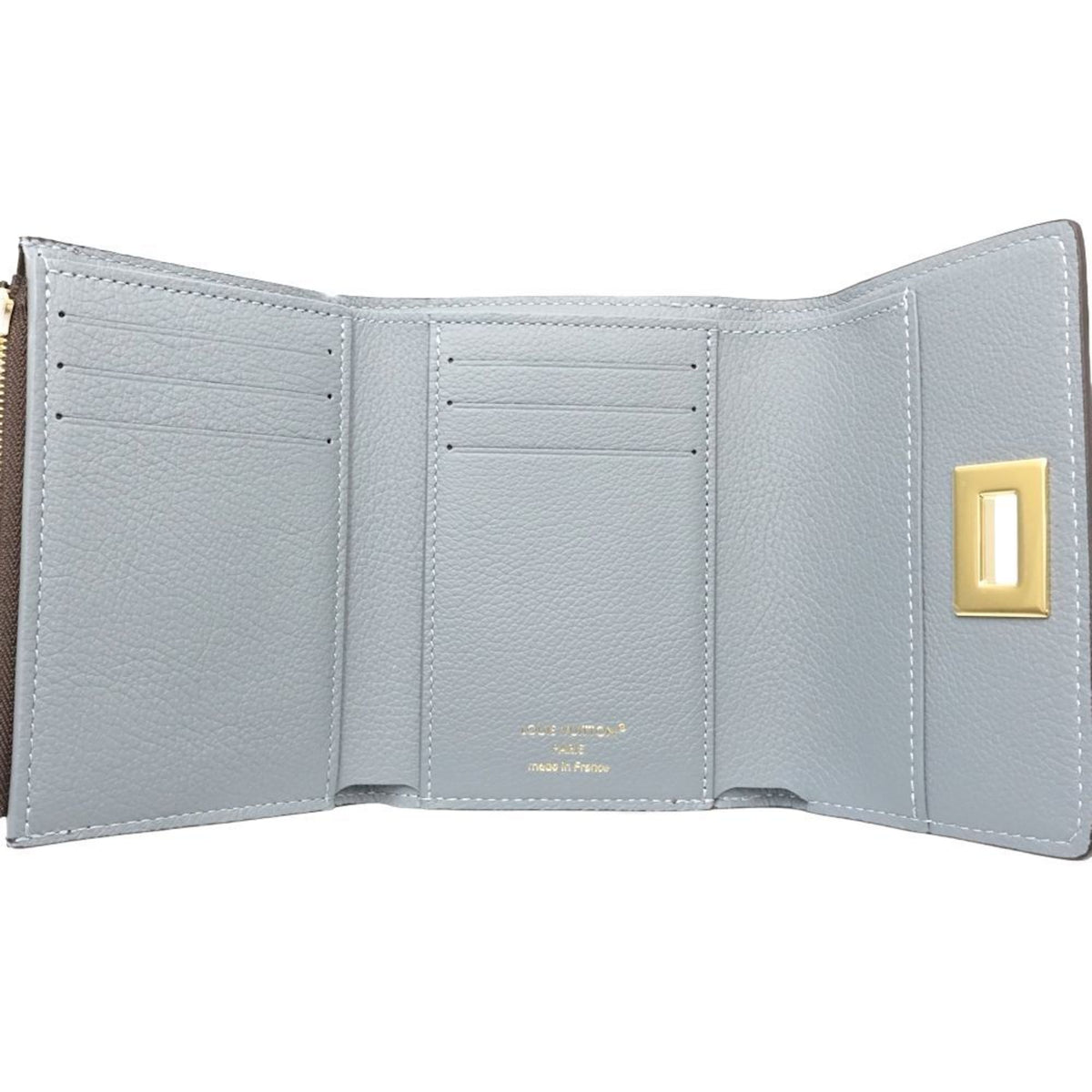 Louis Vuitton Brown Grayish Monogram Monogram Wallet (Tri-Fold) (Pre-Owned)