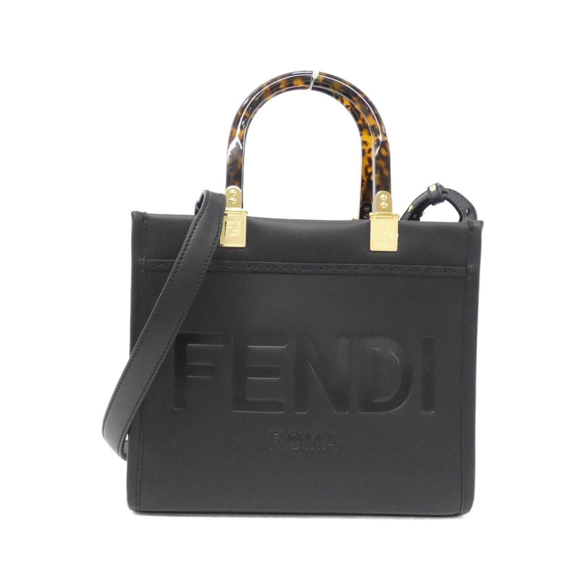 Fendi Black Leather Handbag (Pre-Owned)
