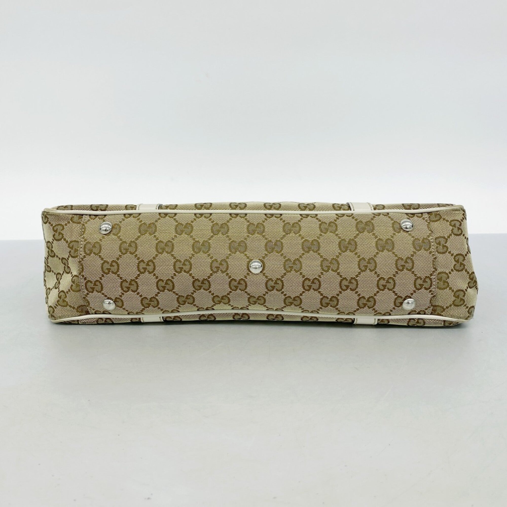 Gucci Brown Canvas Tote Bag (Pre-Owned)