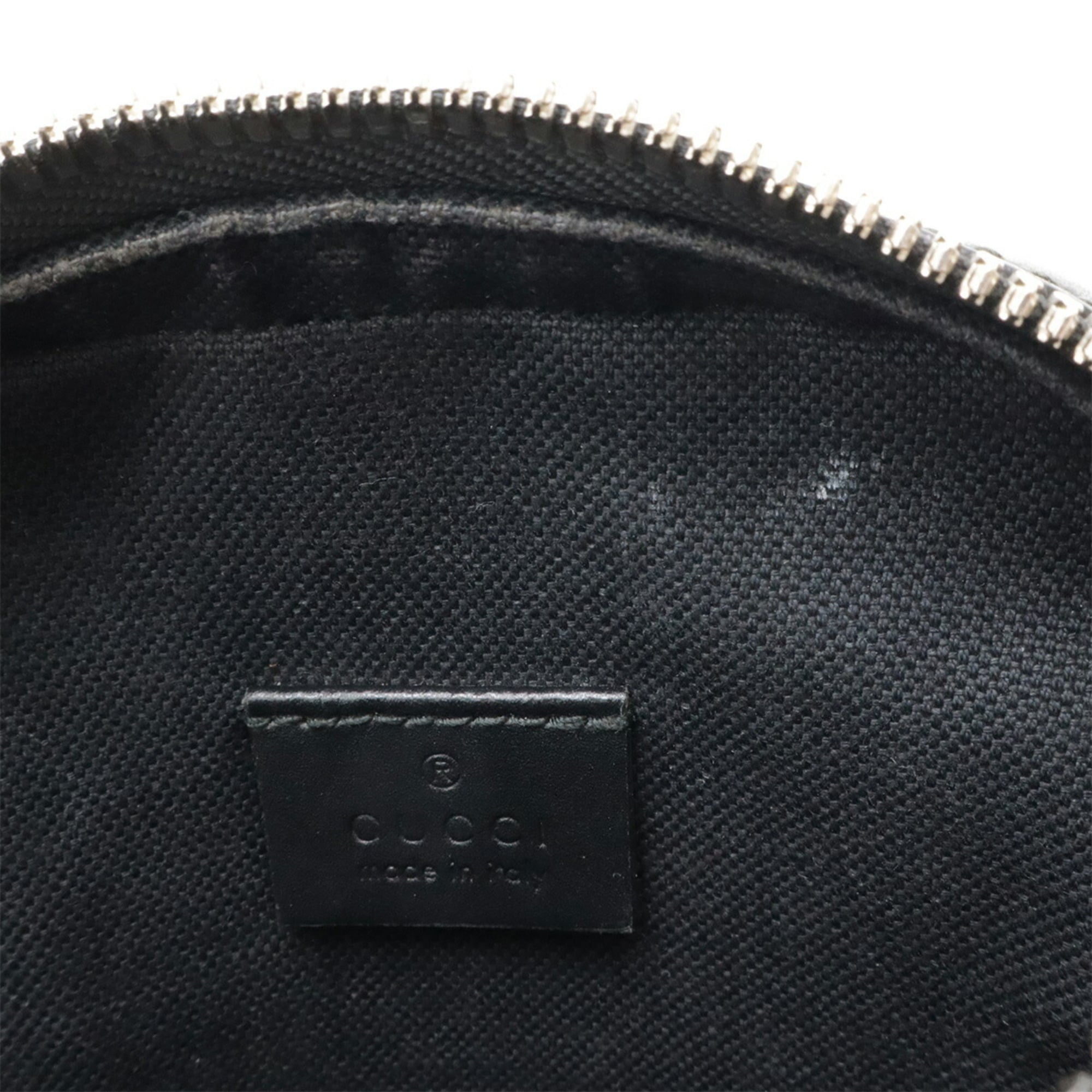 Gucci Black Dark Gray Navy Red Color Gg Supreme Canvas Pvc Coated Canvas Leather Messenger Bag Pochette Shoulder Bag (Pre-Owned)