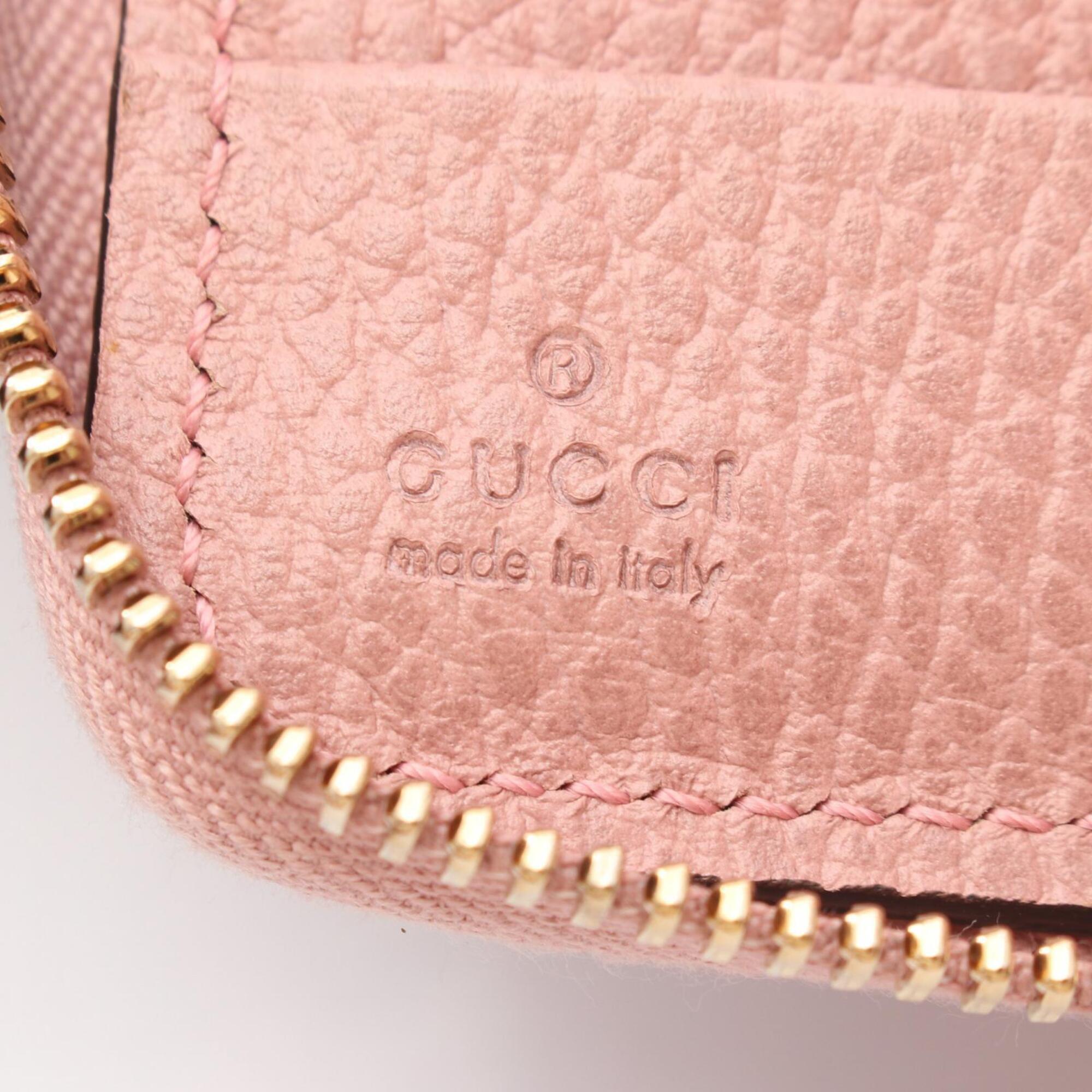 Gucci Pink Leather Wallet (Bi-Fold) (Pre-Owned)