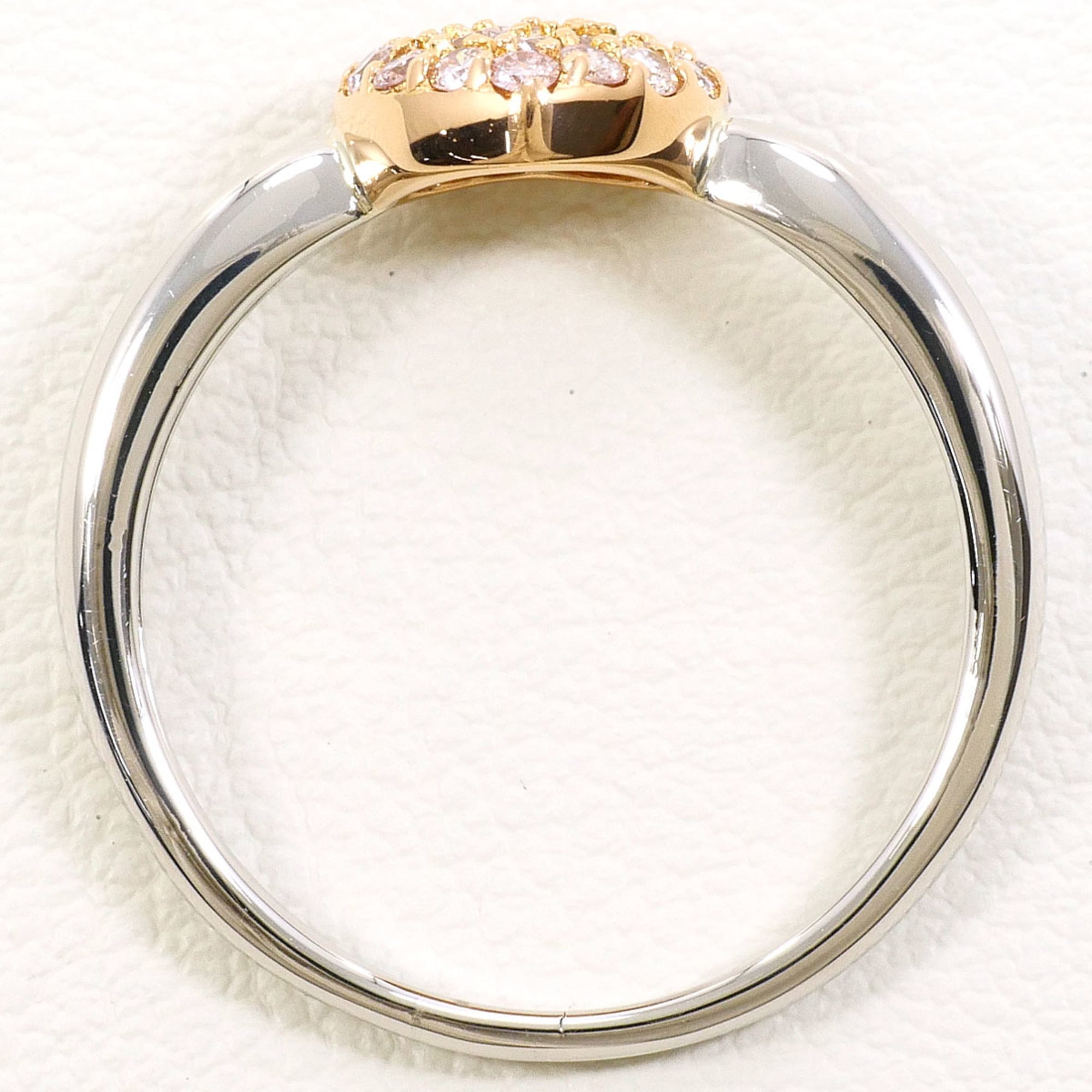 Unbranded Pink Gold Pink Platinum Pink Gold (18K) Platinum 900 Band Ring (Pre-Owned)