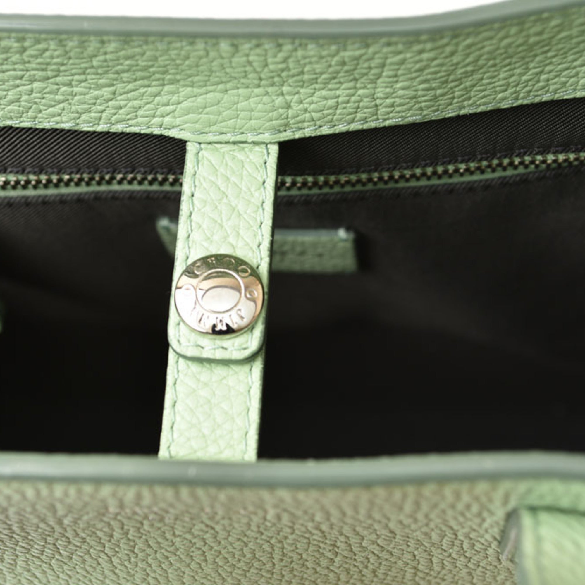 Jimmy Choo Green Leather Handbag Shoulder Bag (Pre-Owned)