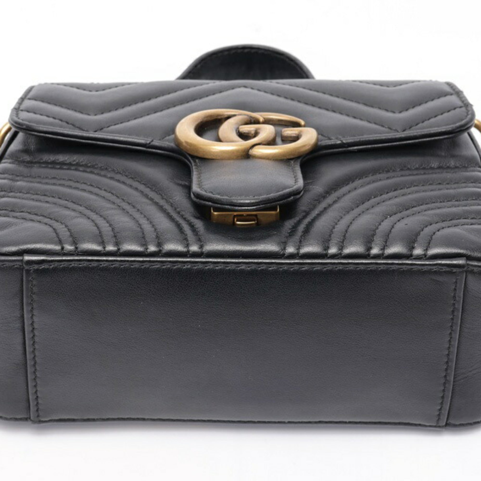 Gucci Black Leather Shoulder Bag (Pre-Owned)
