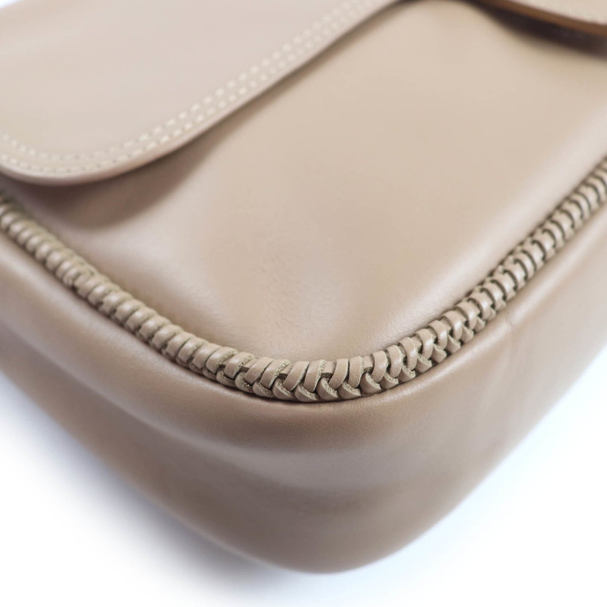 Longchamp Brown Leather Handbag Shoulder Bag (Pre-Owned)