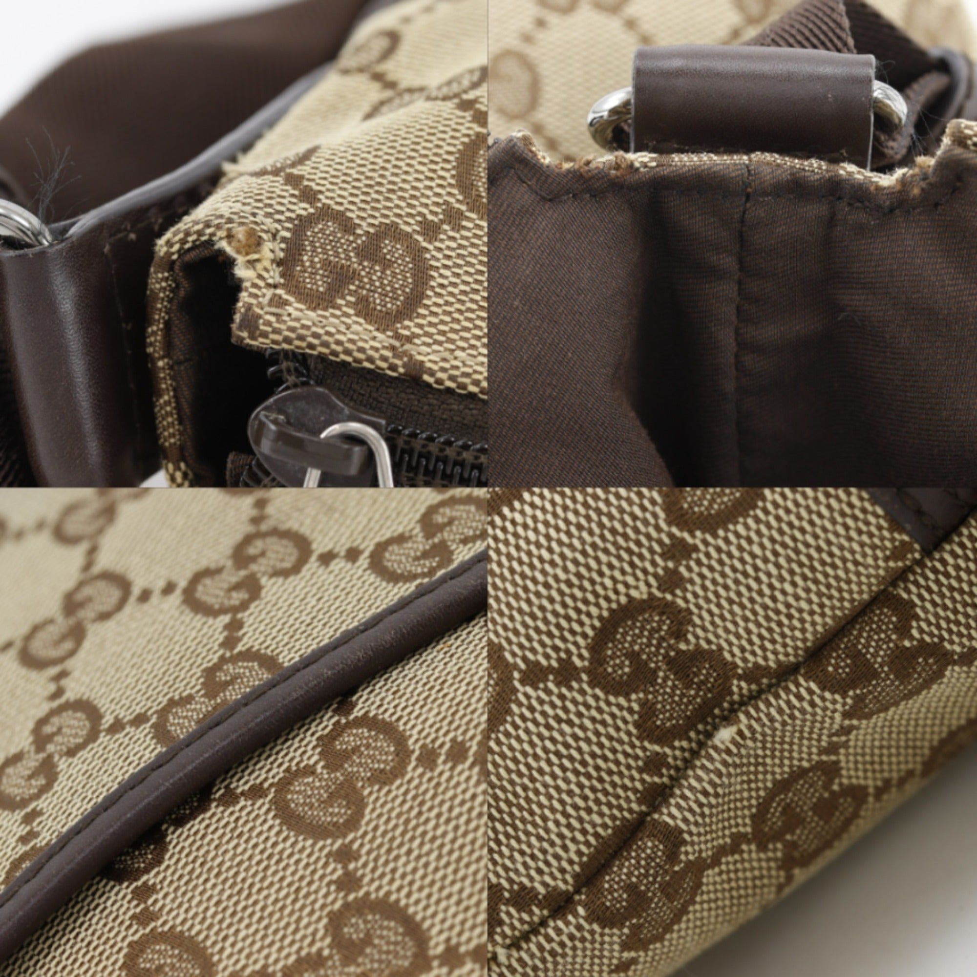 Gucci Brown Gg Canvas Shoulder Bag (Pre-Owned)