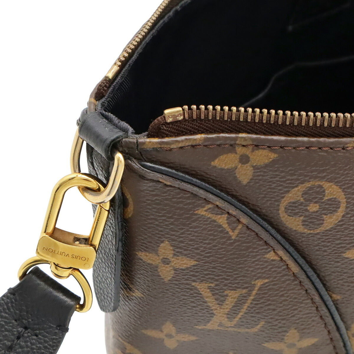 Louis Vuitton Noir Monogram Canvas Handbag Shoulder Bag (Pre-Owned)