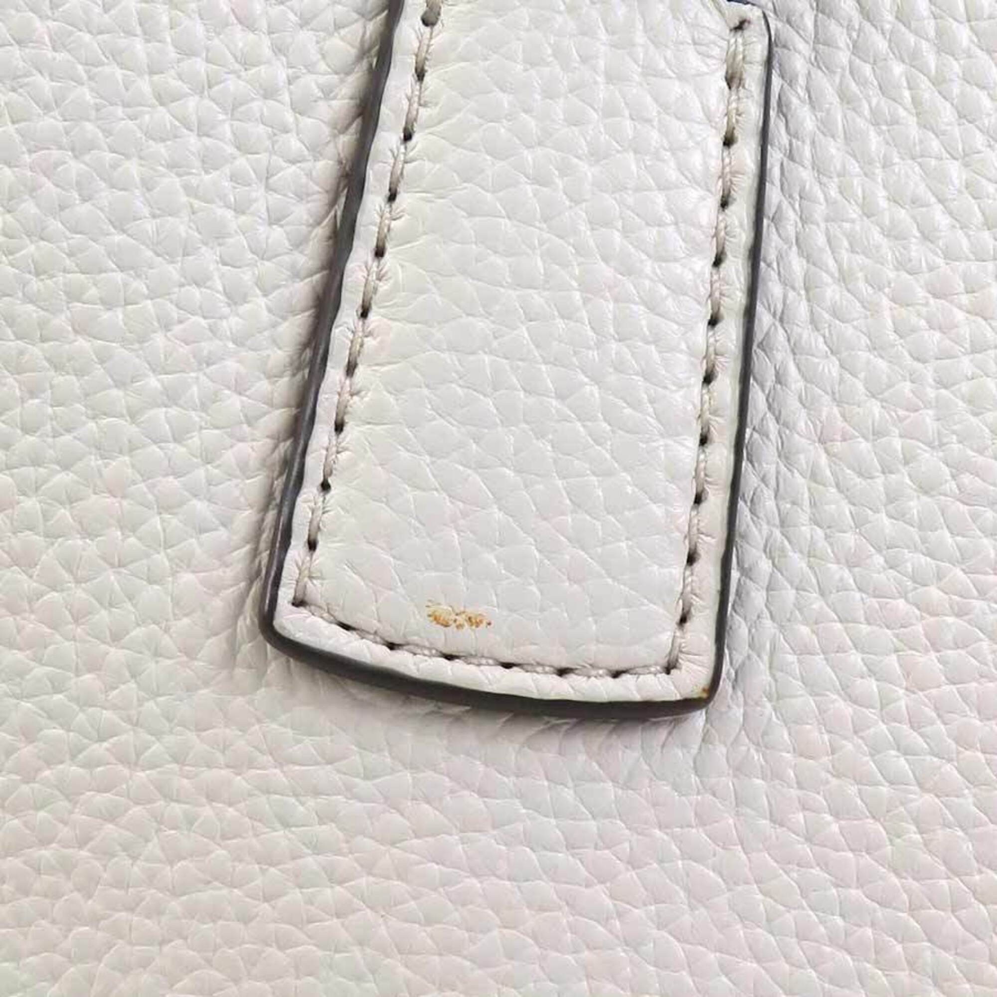 Tory Burch Ivory Leather Handbag (Pre-Owned)