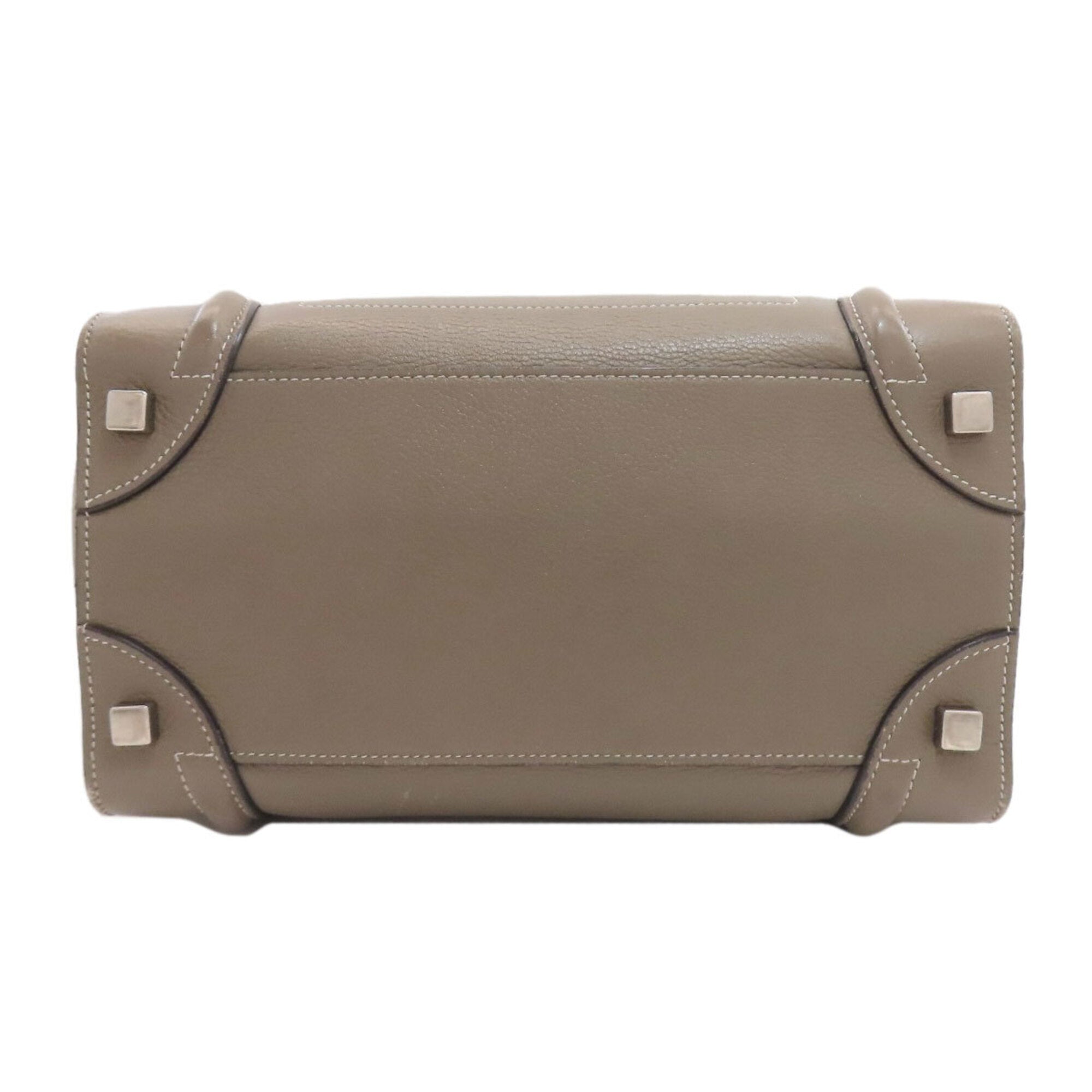 Celine Grayish Leather Handbag (Pre-Owned)