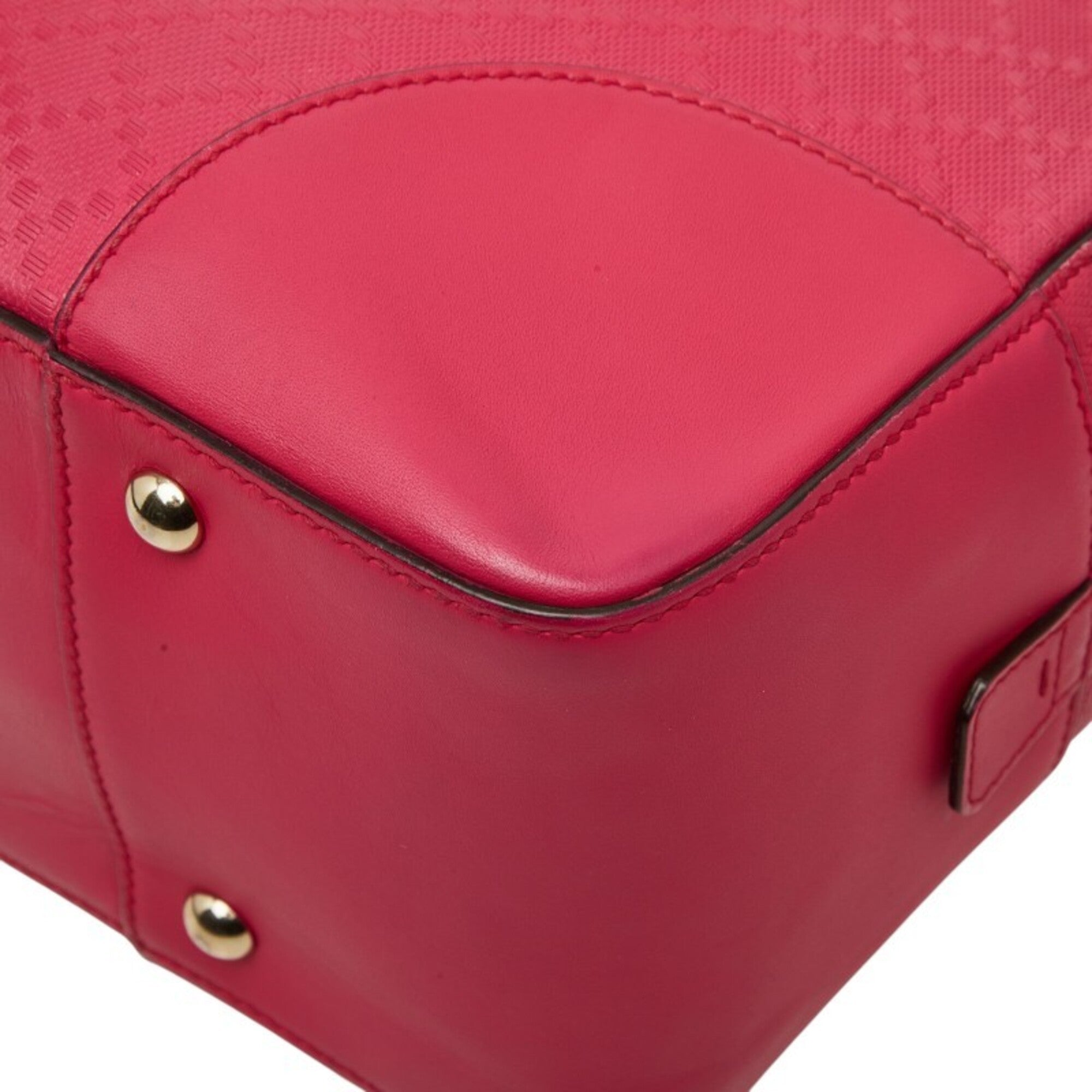 Gucci Pink Leather Handbag Shoulder Bag (Pre-Owned)