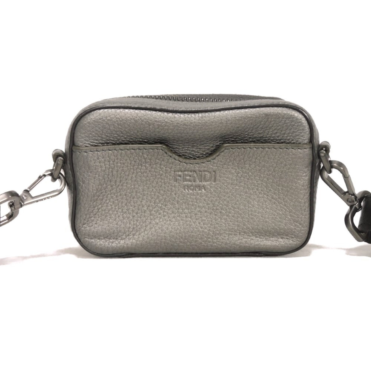 Fendi Gunmetal Shoulder Bag (Pre-Owned)