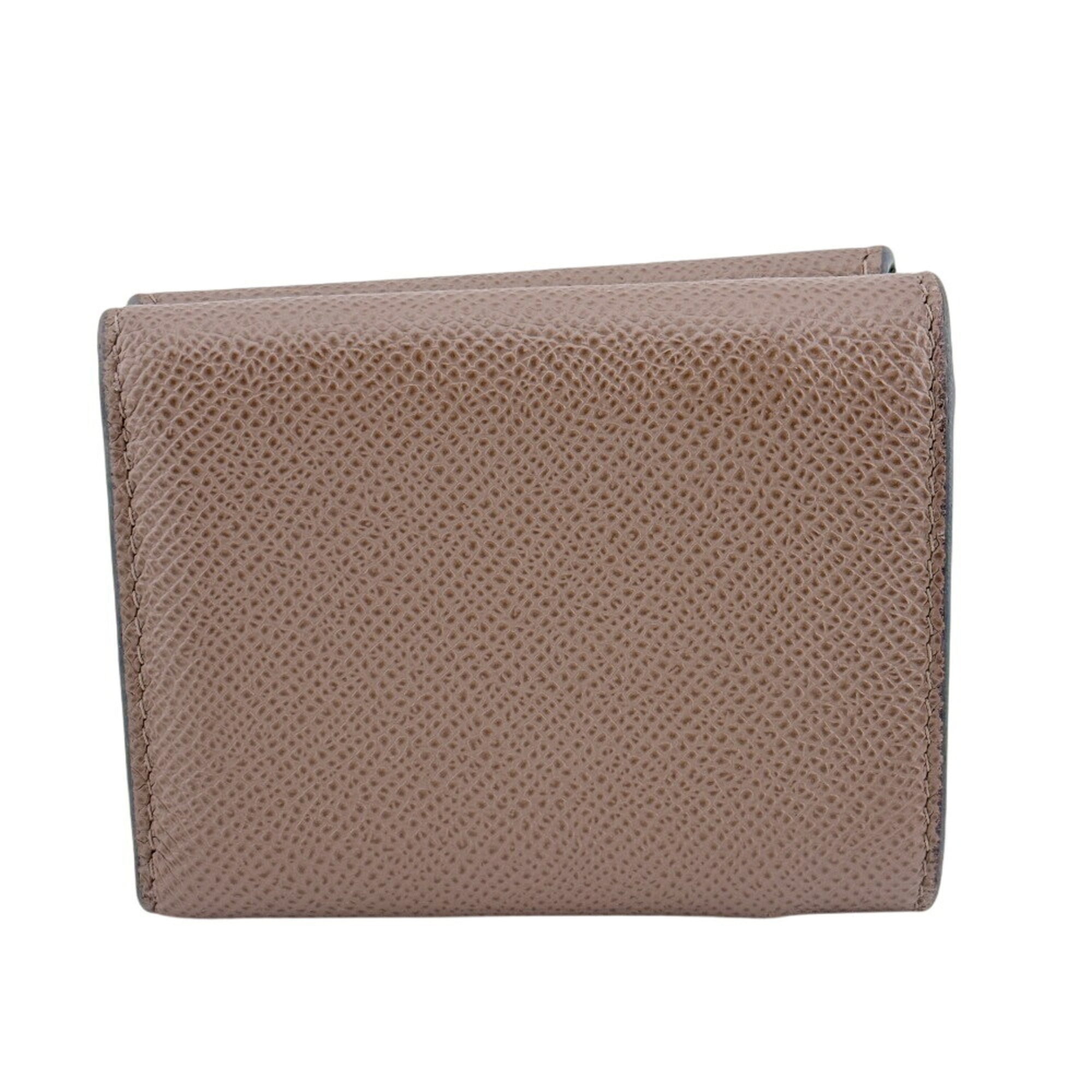 Christian Dior Brown Leather Wallet (Tri-Fold) (Pre-Owned)