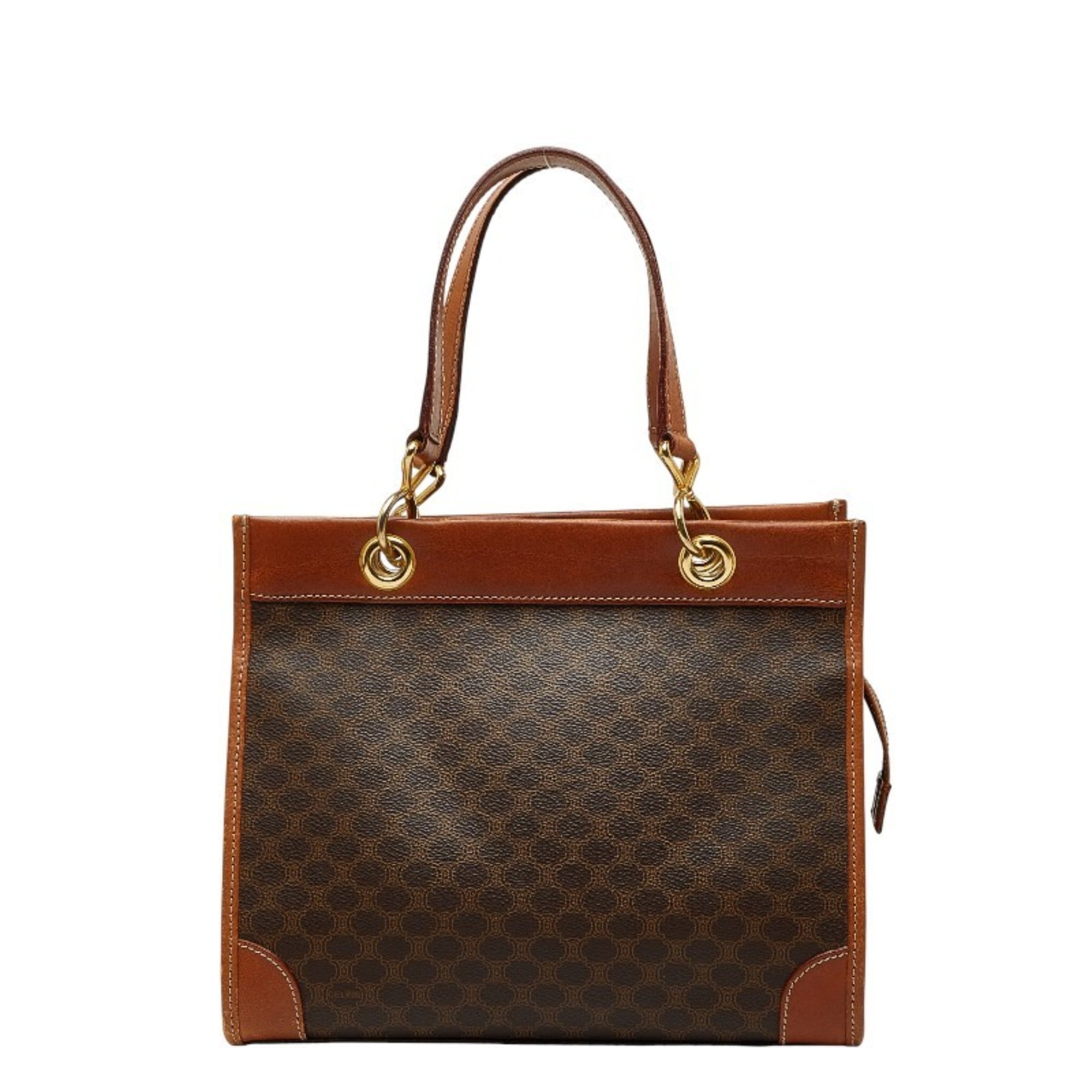Celine Brown Pvc Leather Handbag (Pre-Owned)