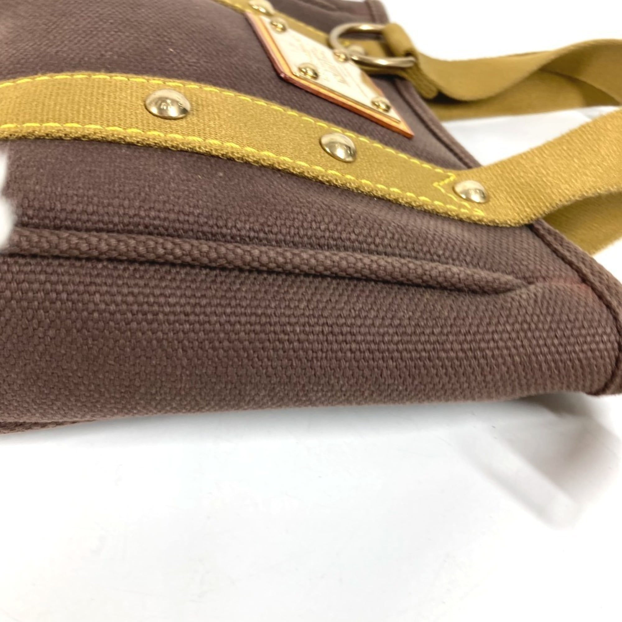 Louis Vuitton Brown Canvas Handbag Tote Bag (Pre-Owned)