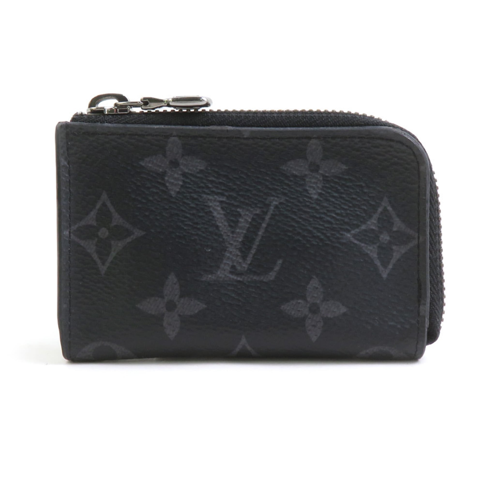 Louis Vuitton Black Gray Monogram Eclipse Monogram Eclipse Coin Purse/Coin Case (Pre-Owned)