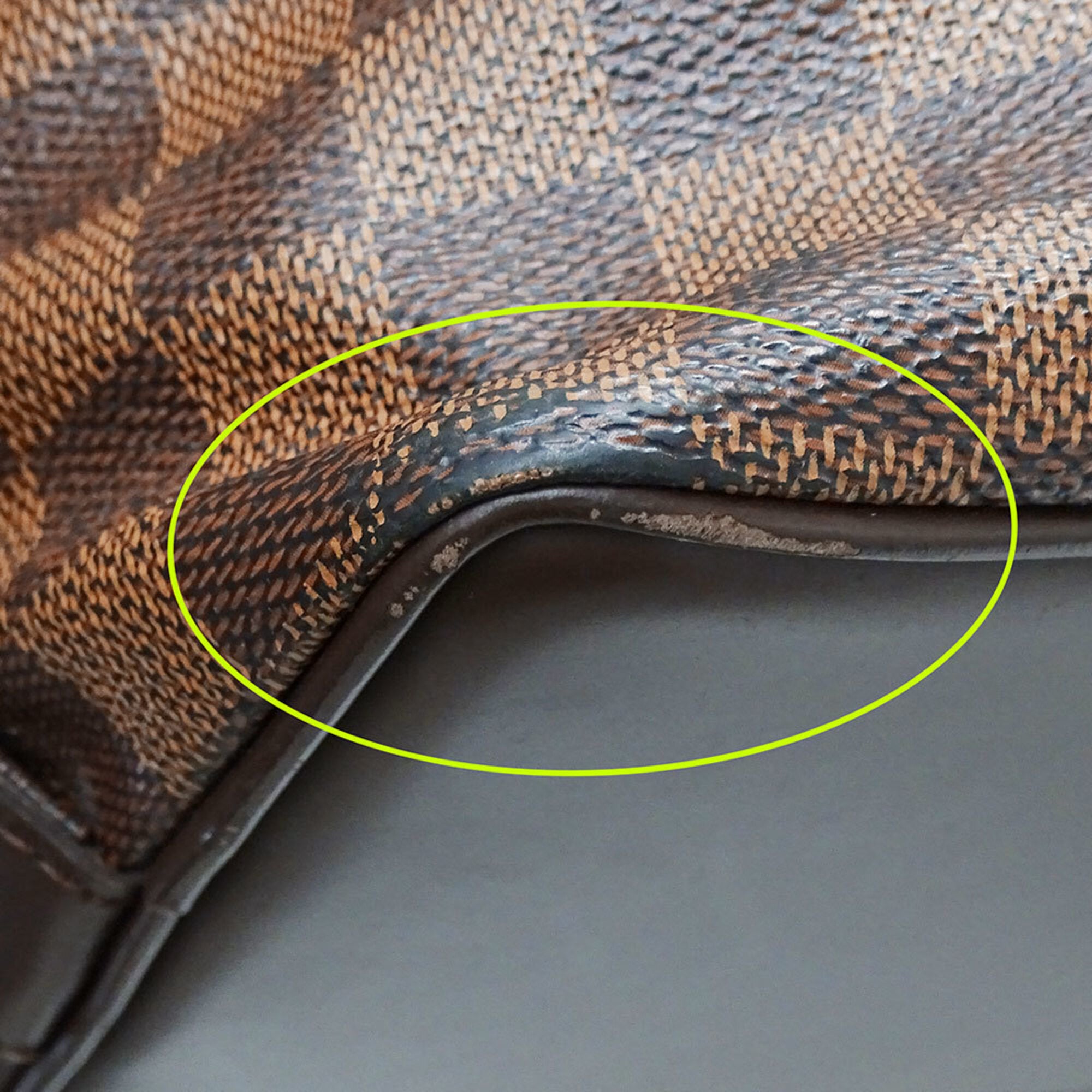 Louis Vuitton Brown Damier Canvas Handbag Tote Bag (Pre-Owned)