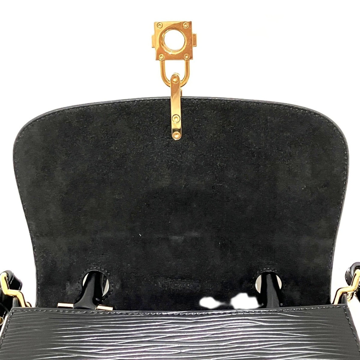 Louis Vuitton Black Leather Shoulder Bag (Pre-Owned)