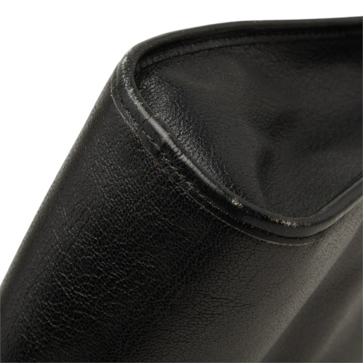 Christian Dior Black Leather Handbag Shoulder Bag (Pre-Owned)