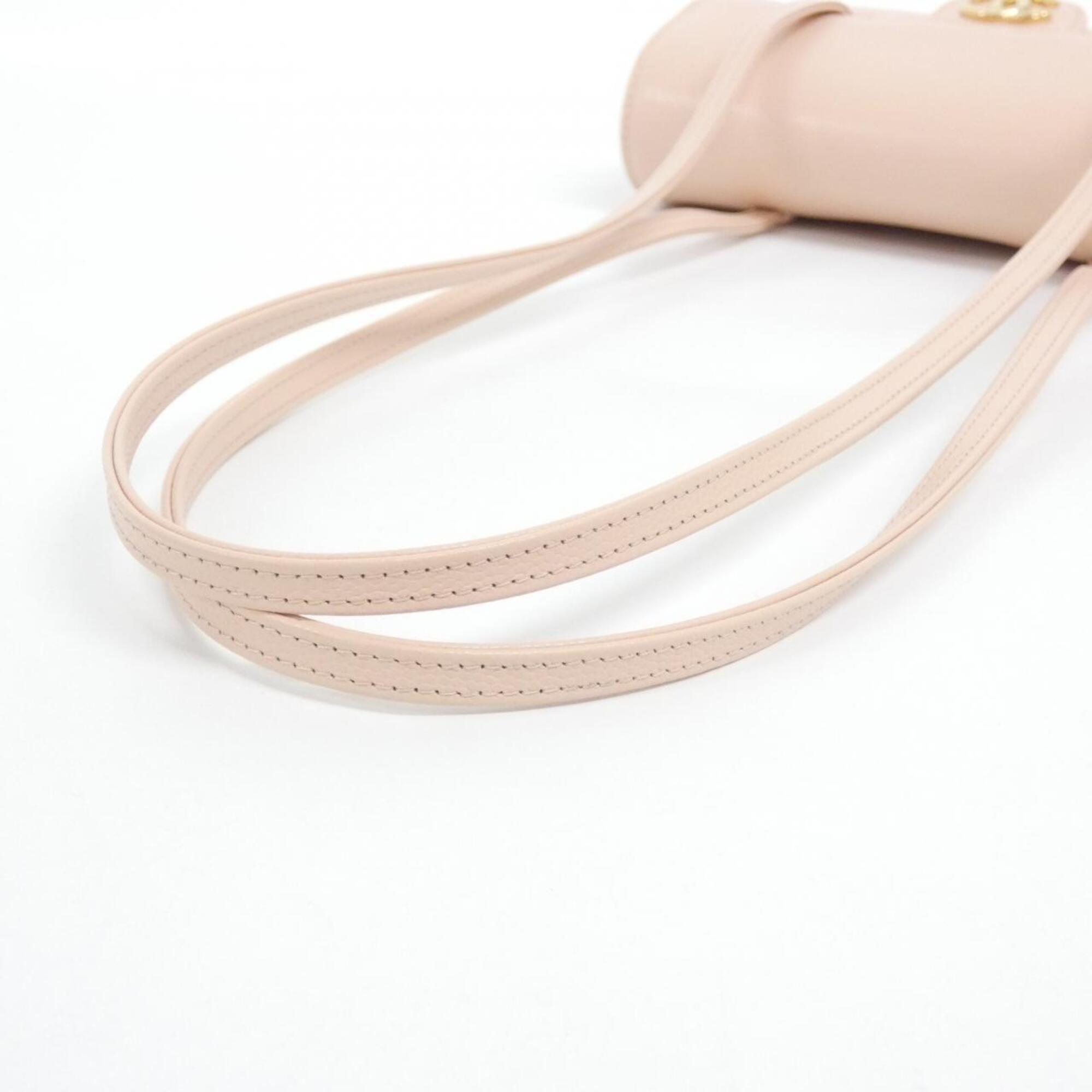 Chanel Pink Grained Calfskin Shoulder Bag (Pre-Owned)