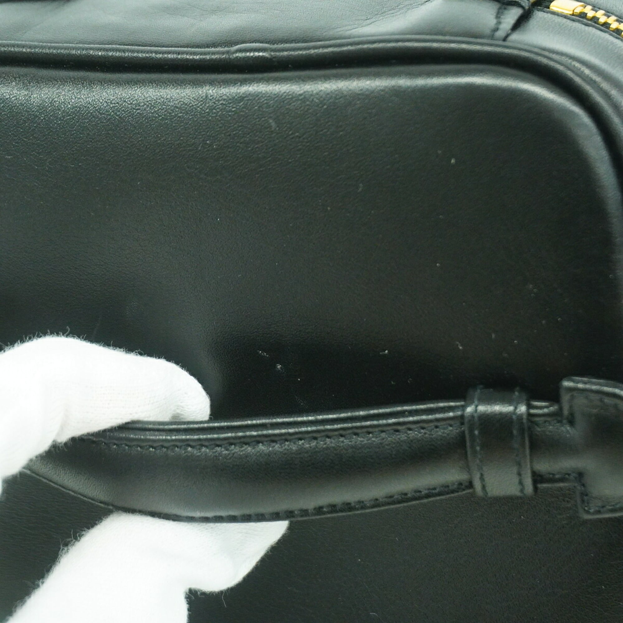 Chanel Black Leather Vanity Bag (Pre-Owned)
