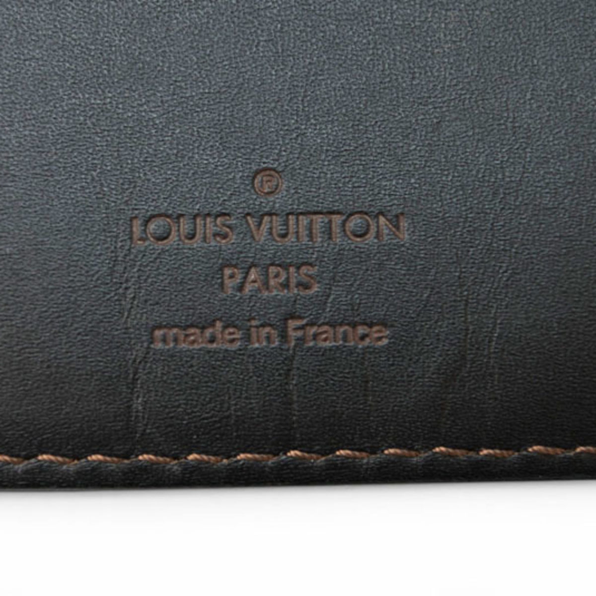 Louis Vuitton Utah Coffee Dark Brown Utah Leather Long Wallet (Bi-Fold) (Pre-Owned)