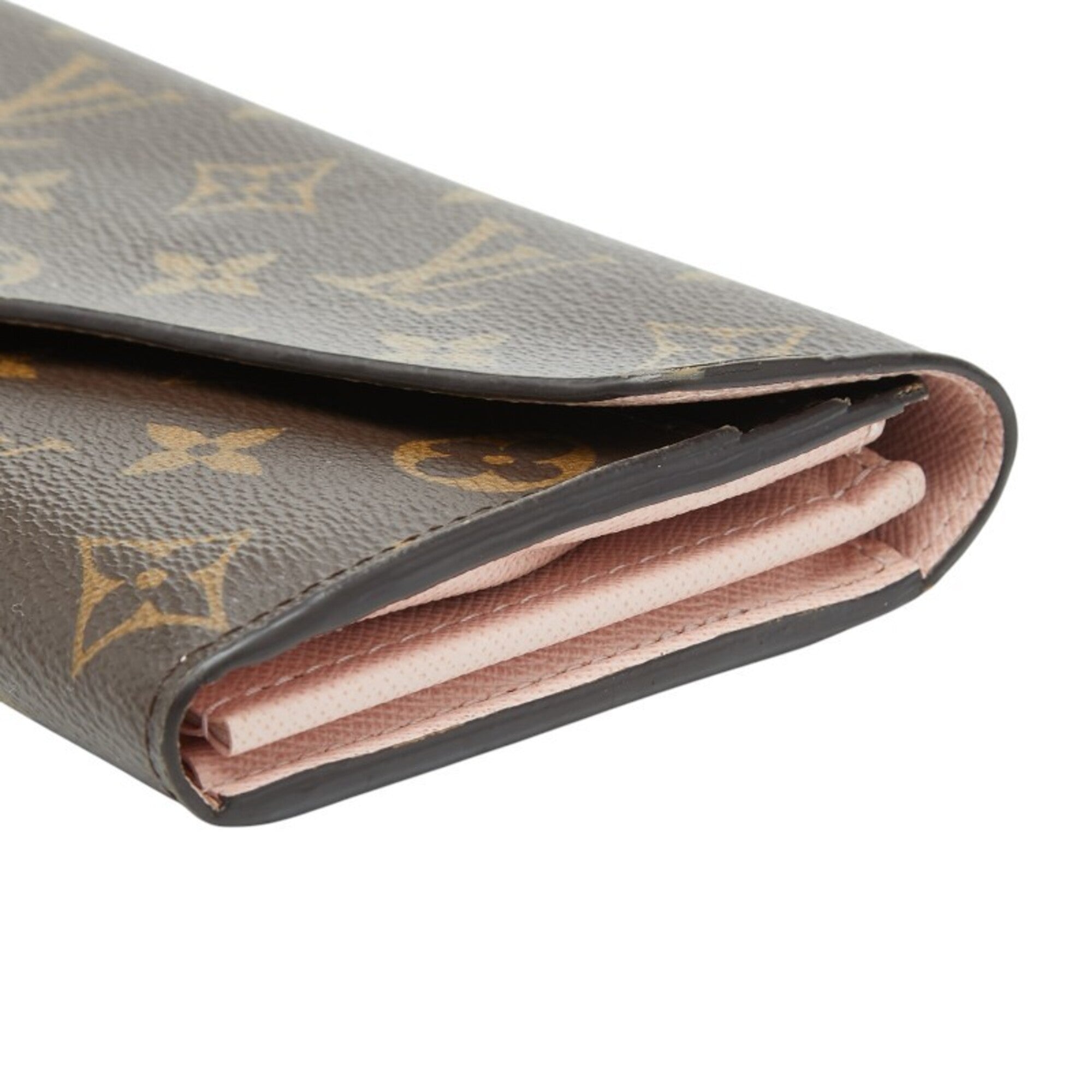 Louis Vuitton Brown Pvc Leather Long Wallet (Bi-Fold) (Pre-Owned)