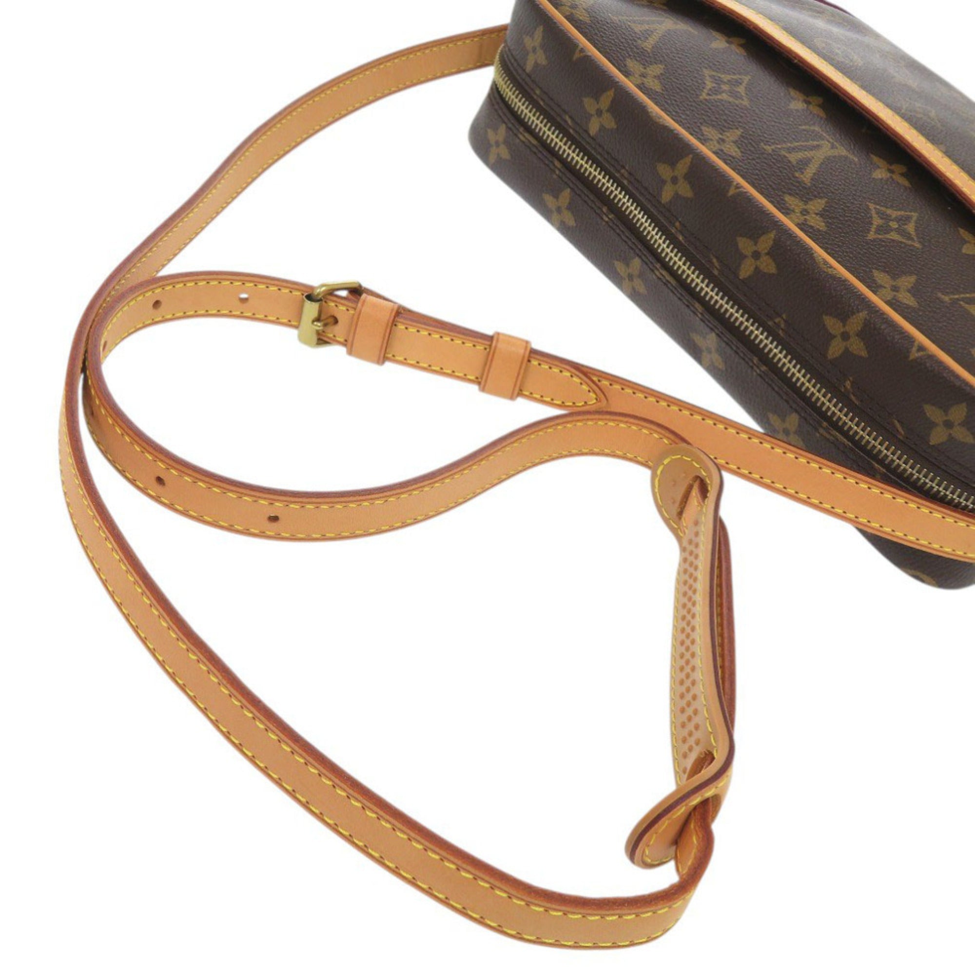 Louis Vuitton Brown Monogram Canvas Shoulder Bag (Pre-Owned)