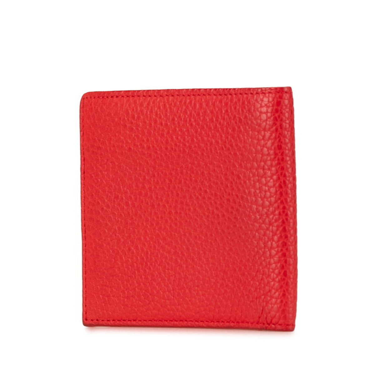 Bottega Veneta Red Color Leather Wallet (Bi-Fold) (Pre-Owned)