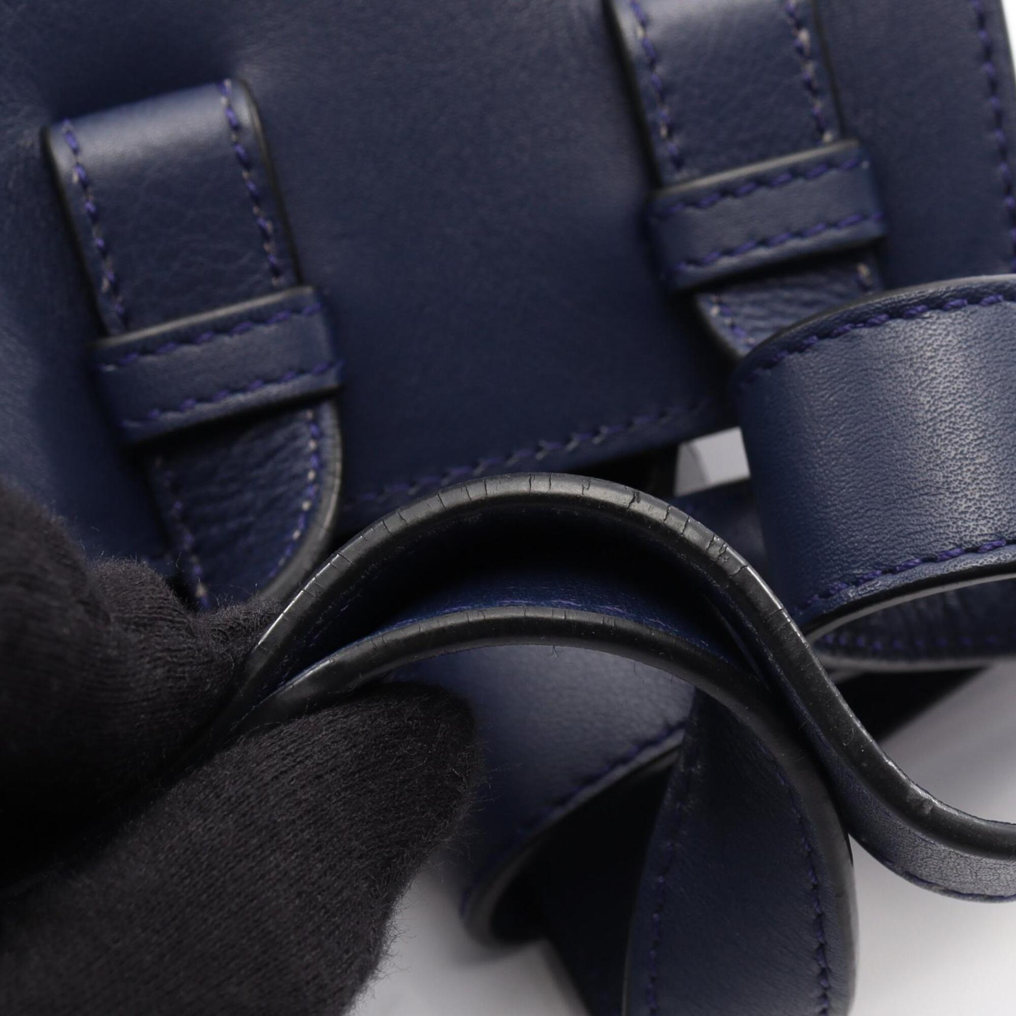 Loewe Blue Leather Handbag (Pre-Owned)