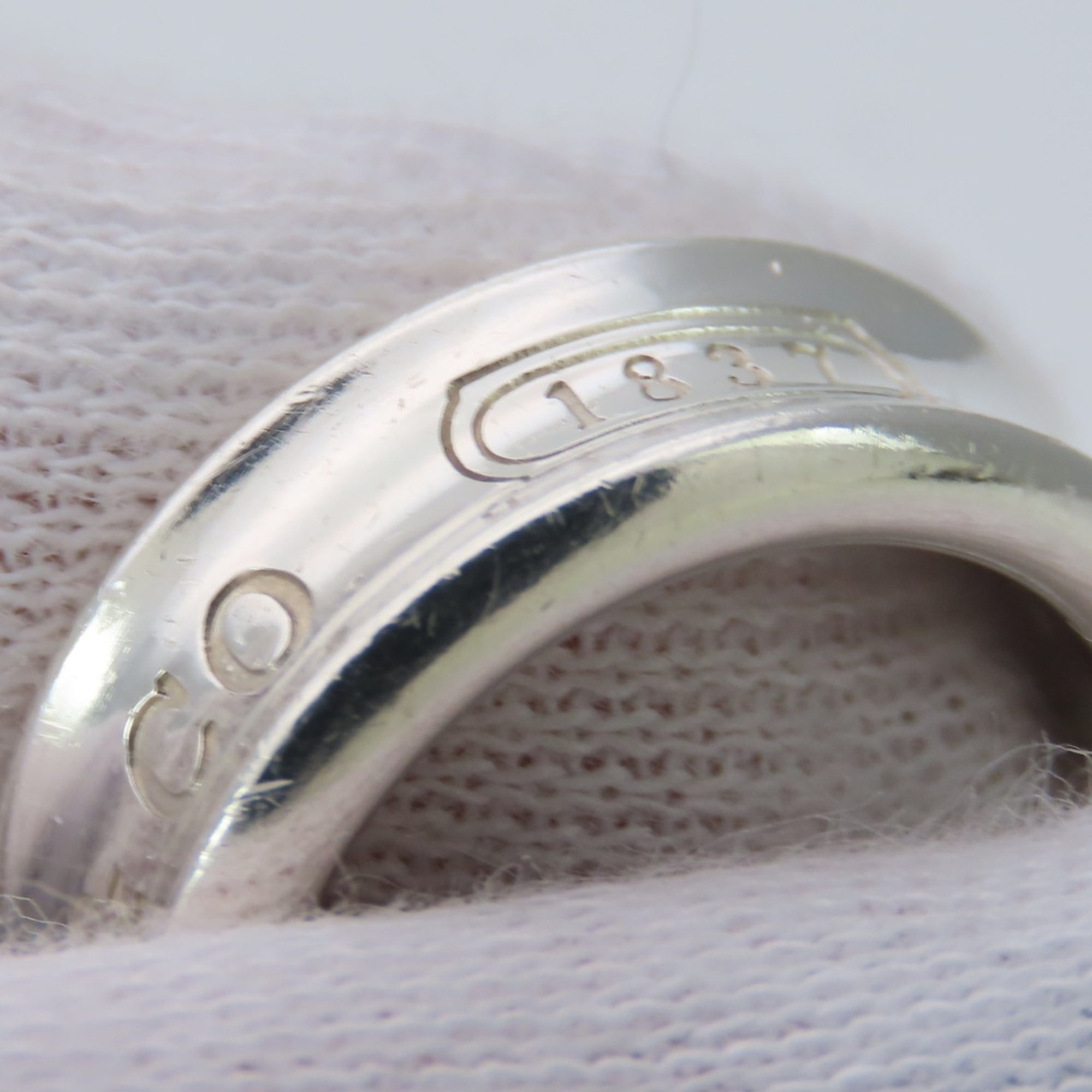 Tiffany Silver Silver 925 Band Ring (Pre-Owned)