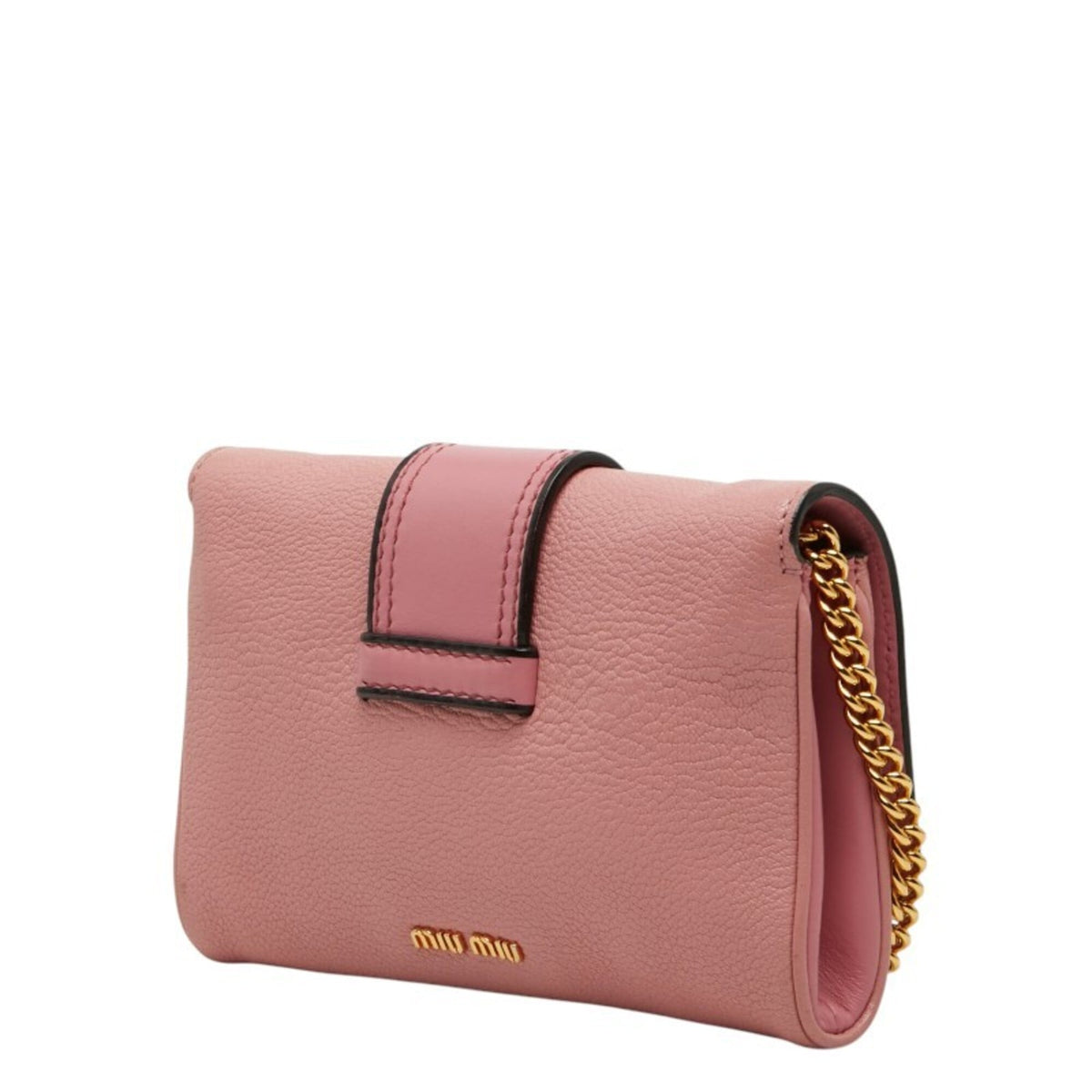 Miu Miu Pink Leather Shoulder Bag (Pre-Owned)