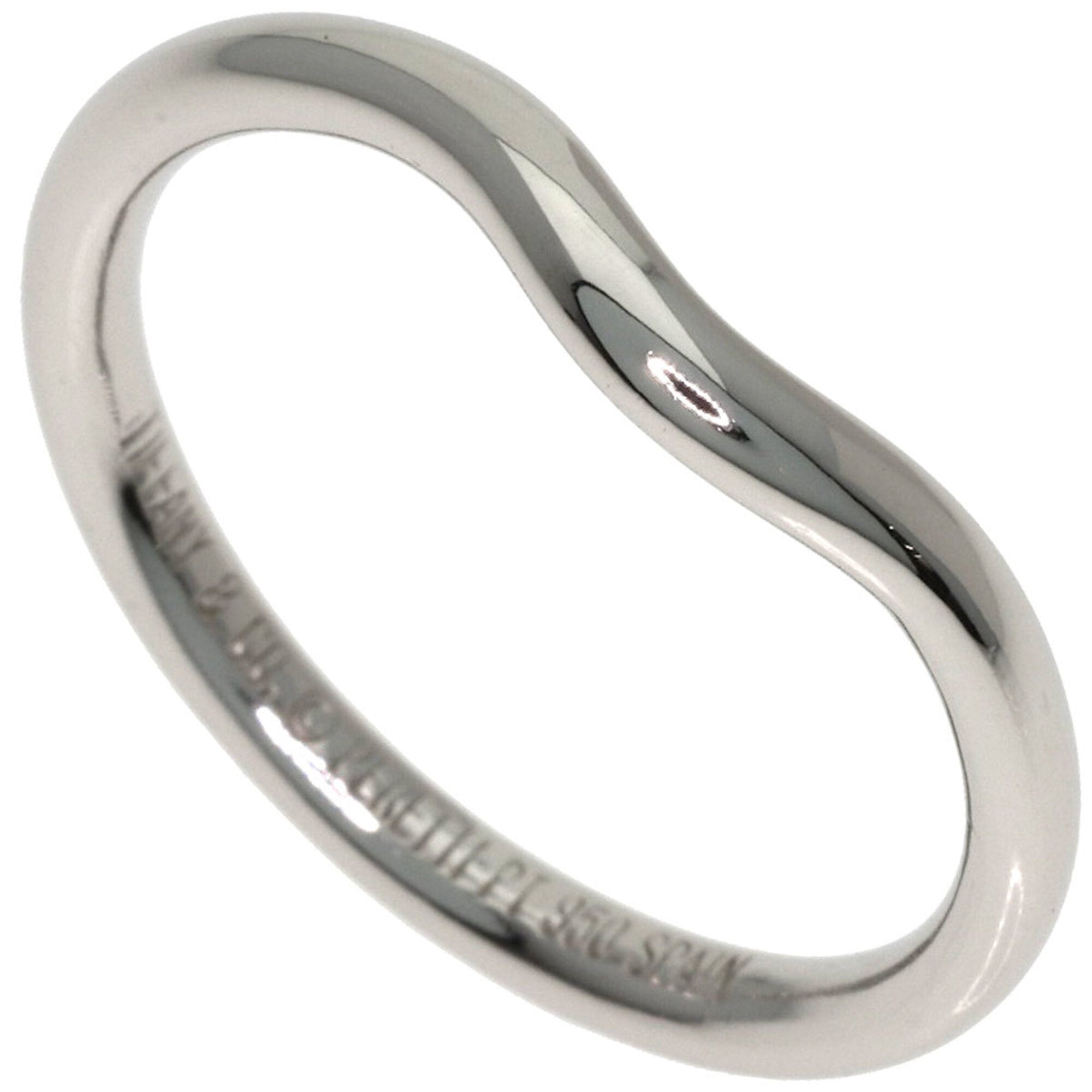 Tiffany Platinum Platinum 950 Band Ring (Pre-Owned)