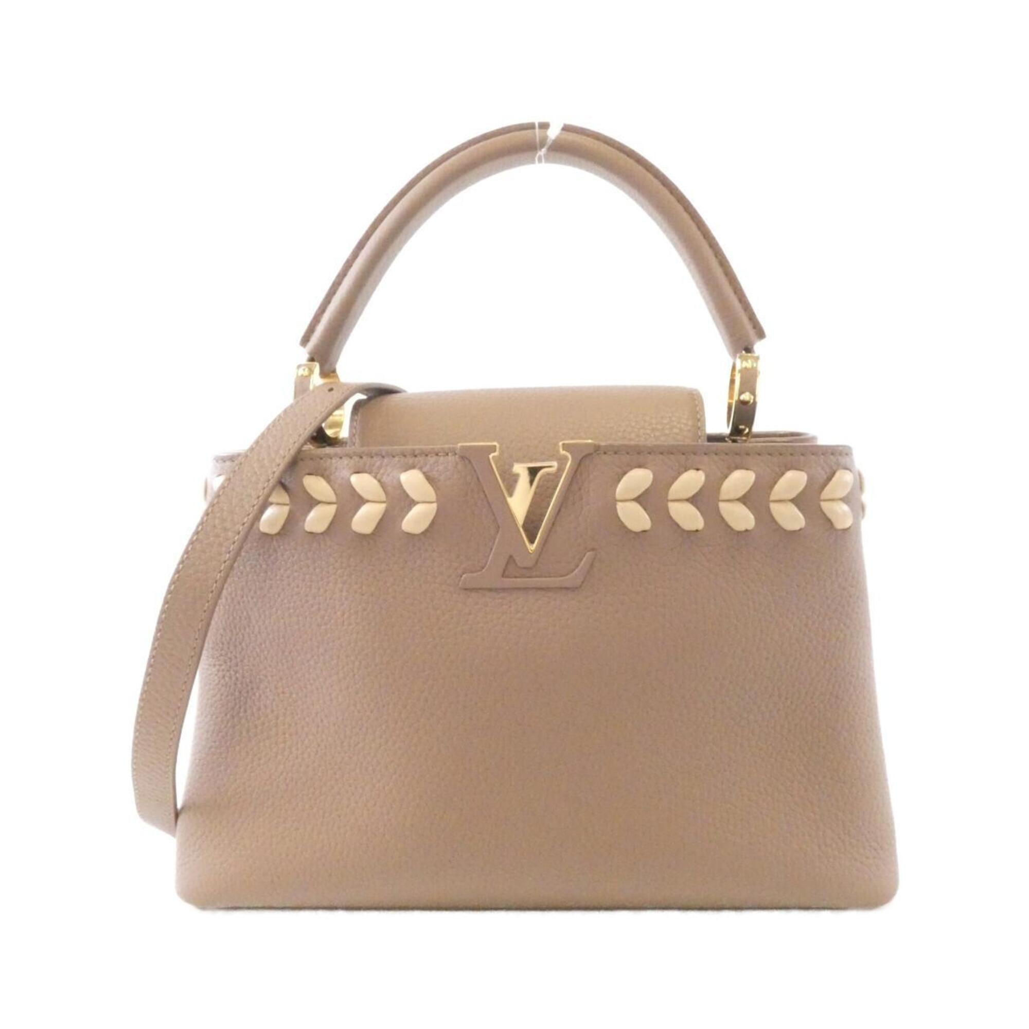 Louis Vuitton Beige Leather Handbag (Pre-Owned)