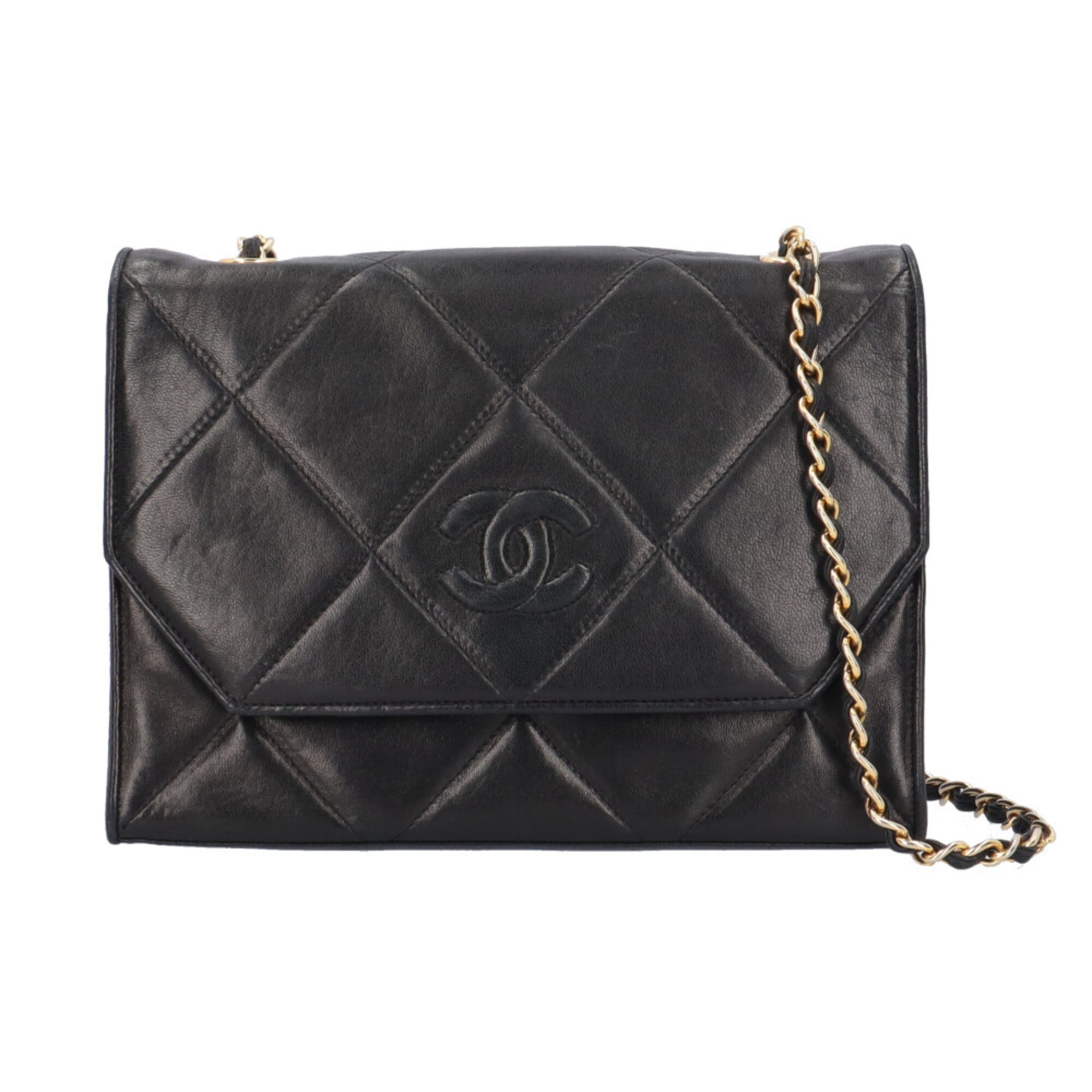 Chanel Black Leather Shoulder Bag (Pre-Owned)