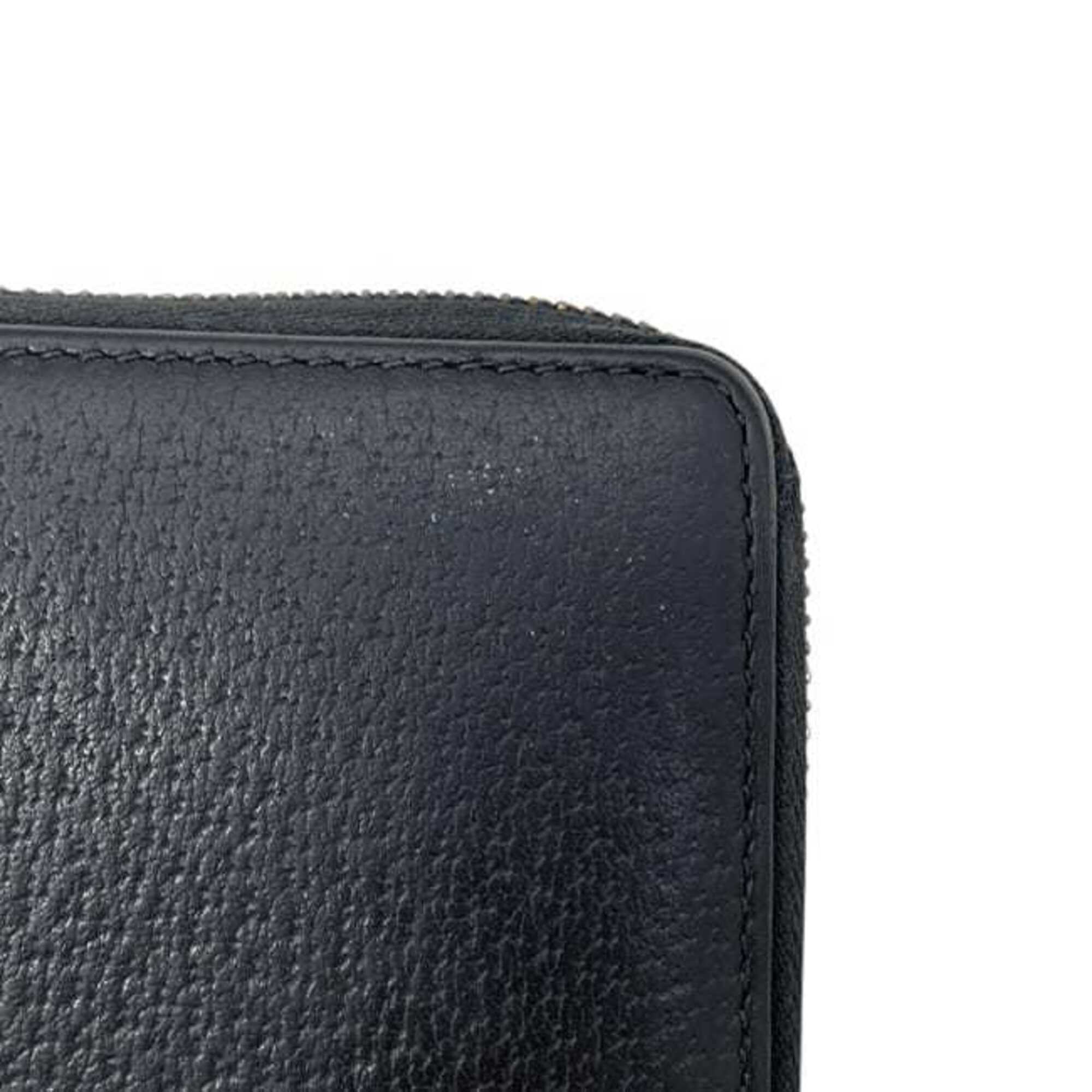 Gucci Black Leather Long Wallet (Bi-Fold) (Pre-Owned)