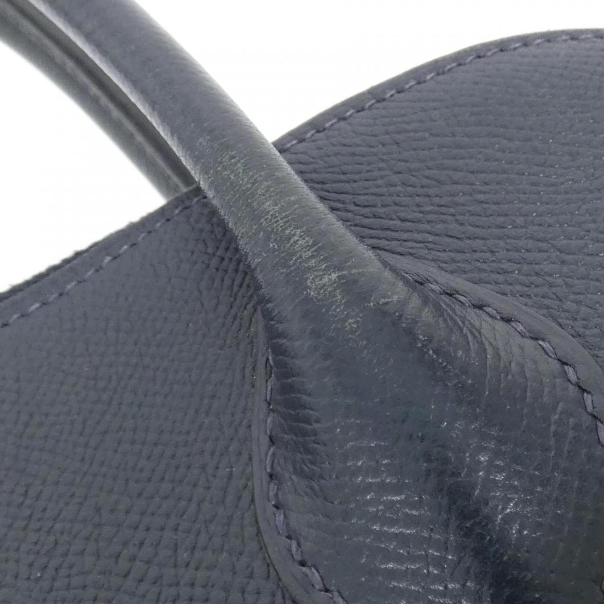 Hermes Navy Courchevel Leather Handbag (Pre-Owned)