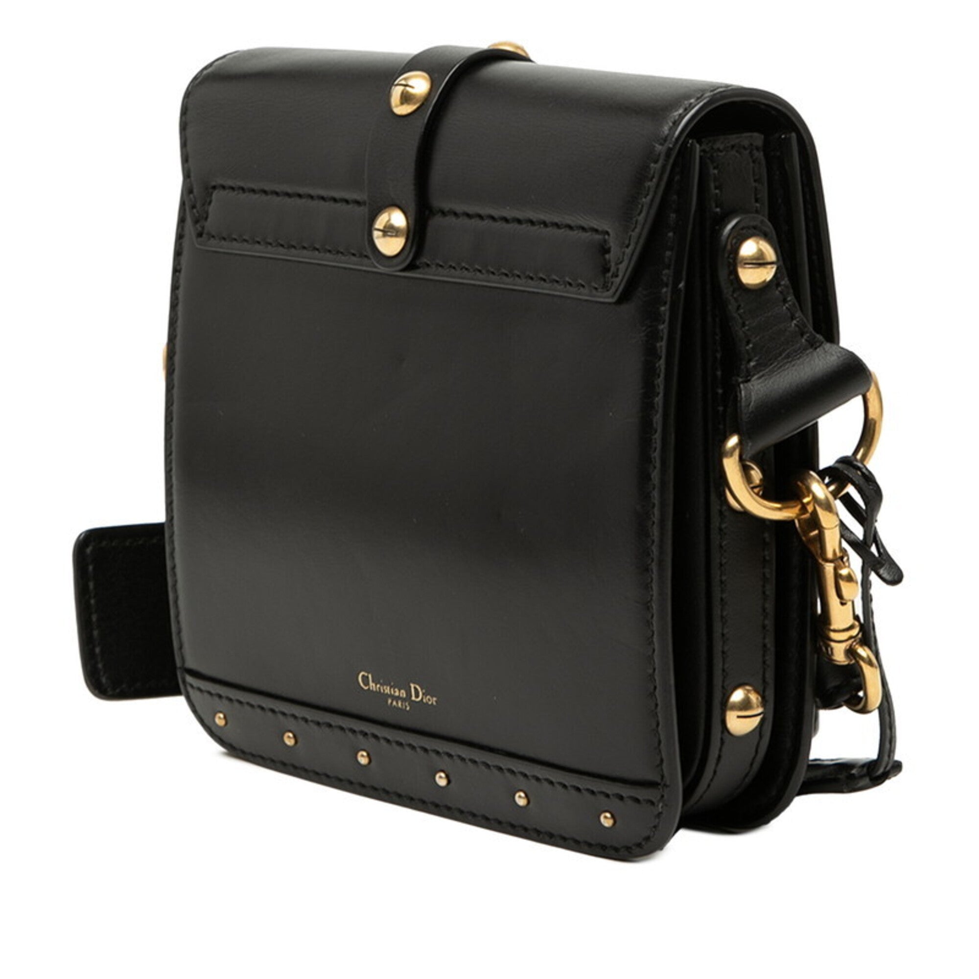 Christian Dior Black Leather Shoulder Bag (Pre-Owned)