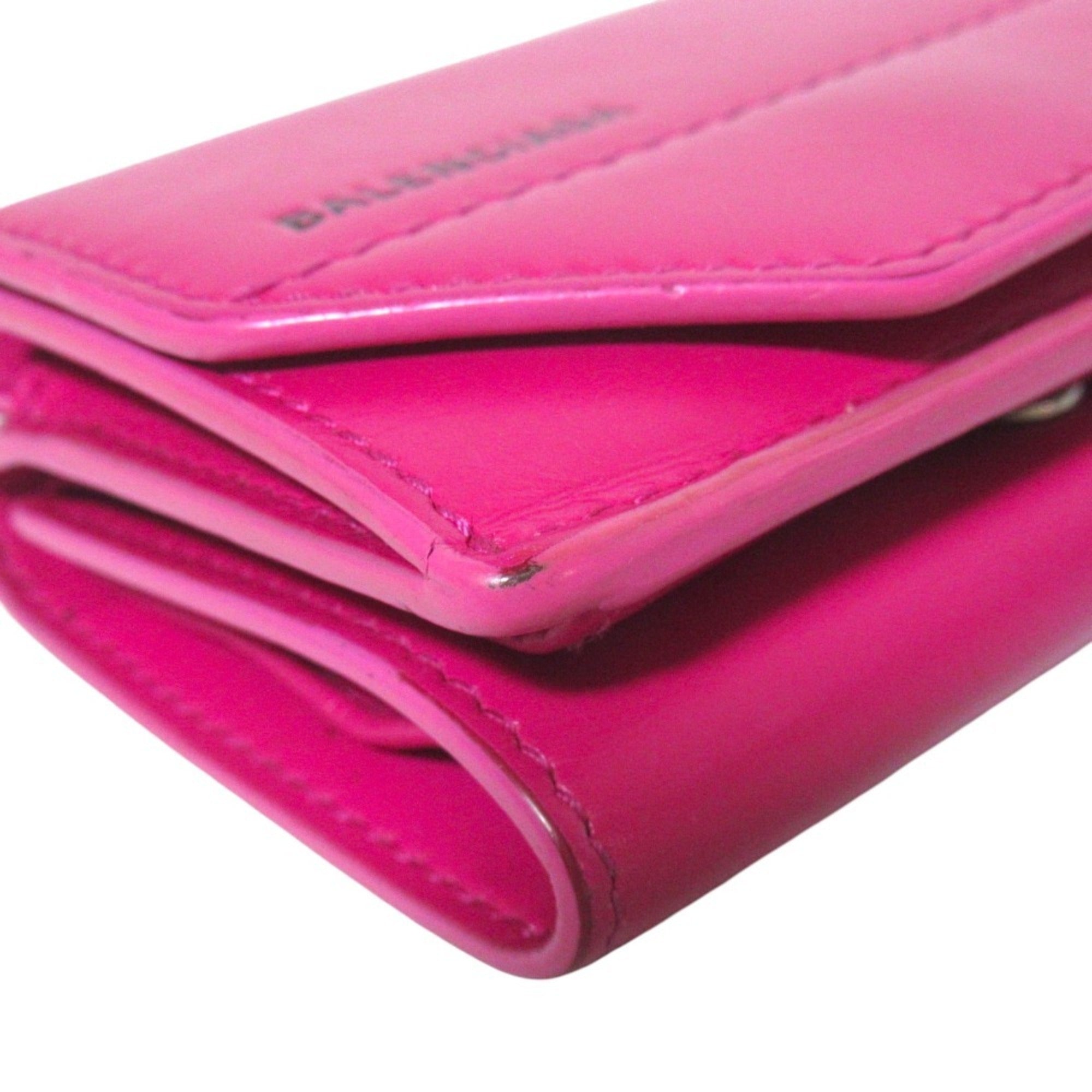 Balenciaga Pink Leather Wallet (Tri-Fold) (Pre-Owned)
