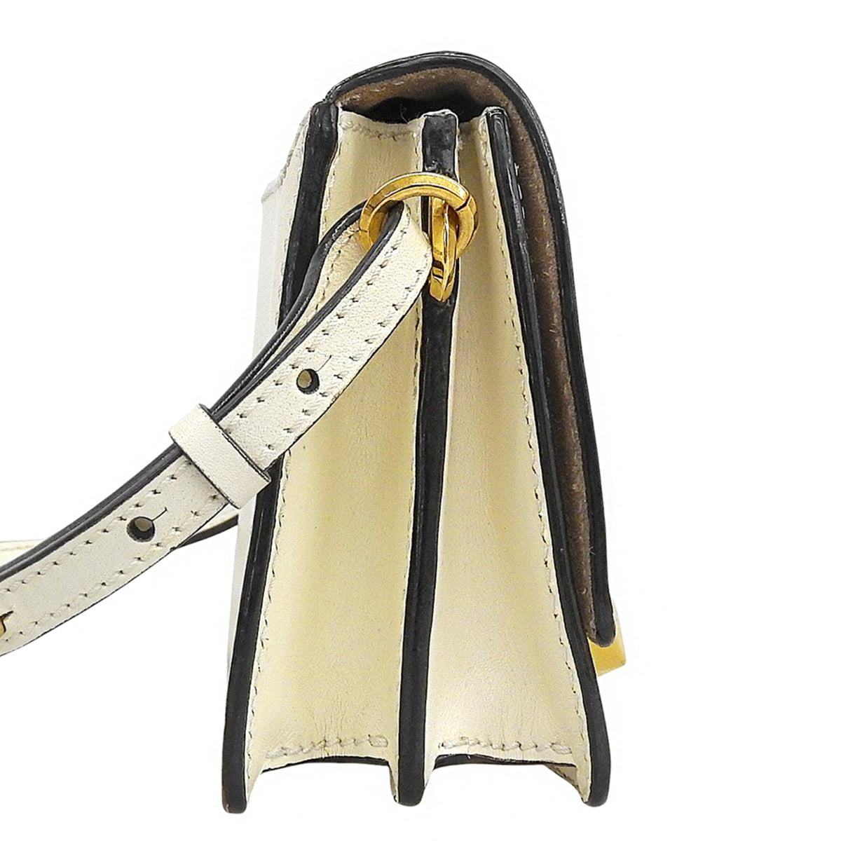 Jimmy Choo White Leather Shoulder Bag (Pre-Owned)