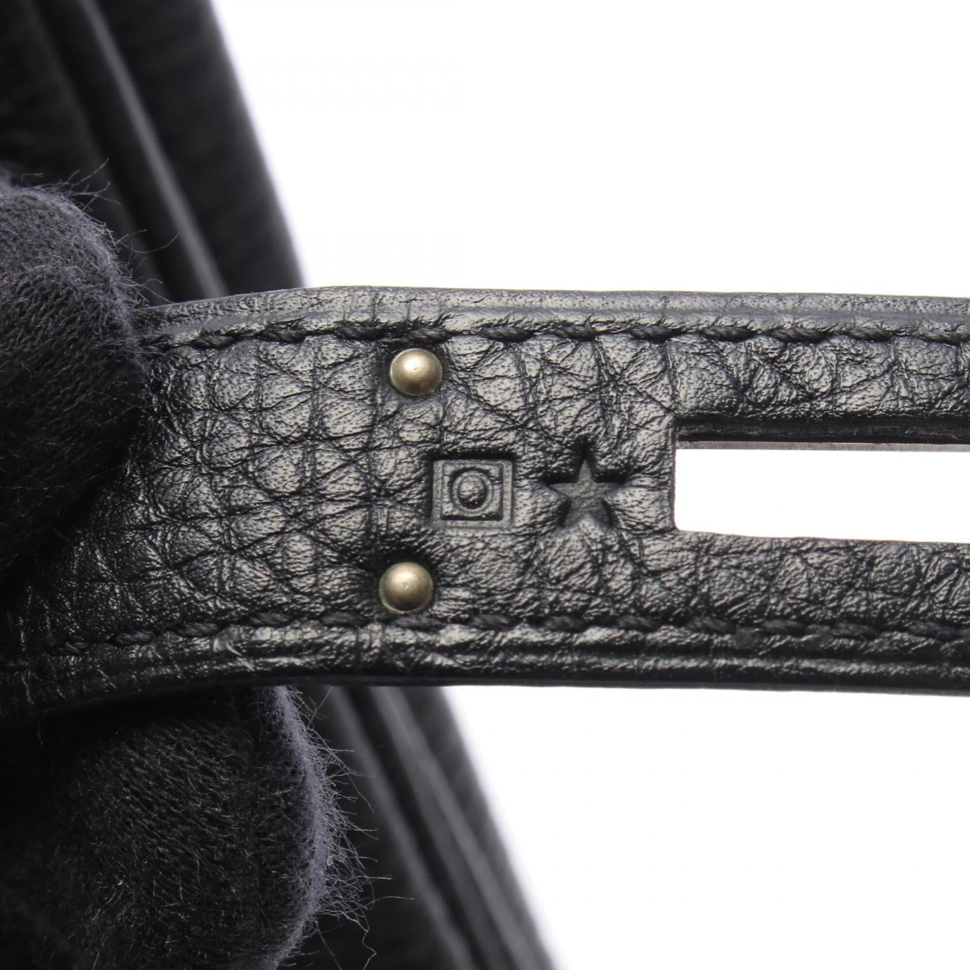 Hermes Black Togo Leather Leather Handbag (Pre-Owned)