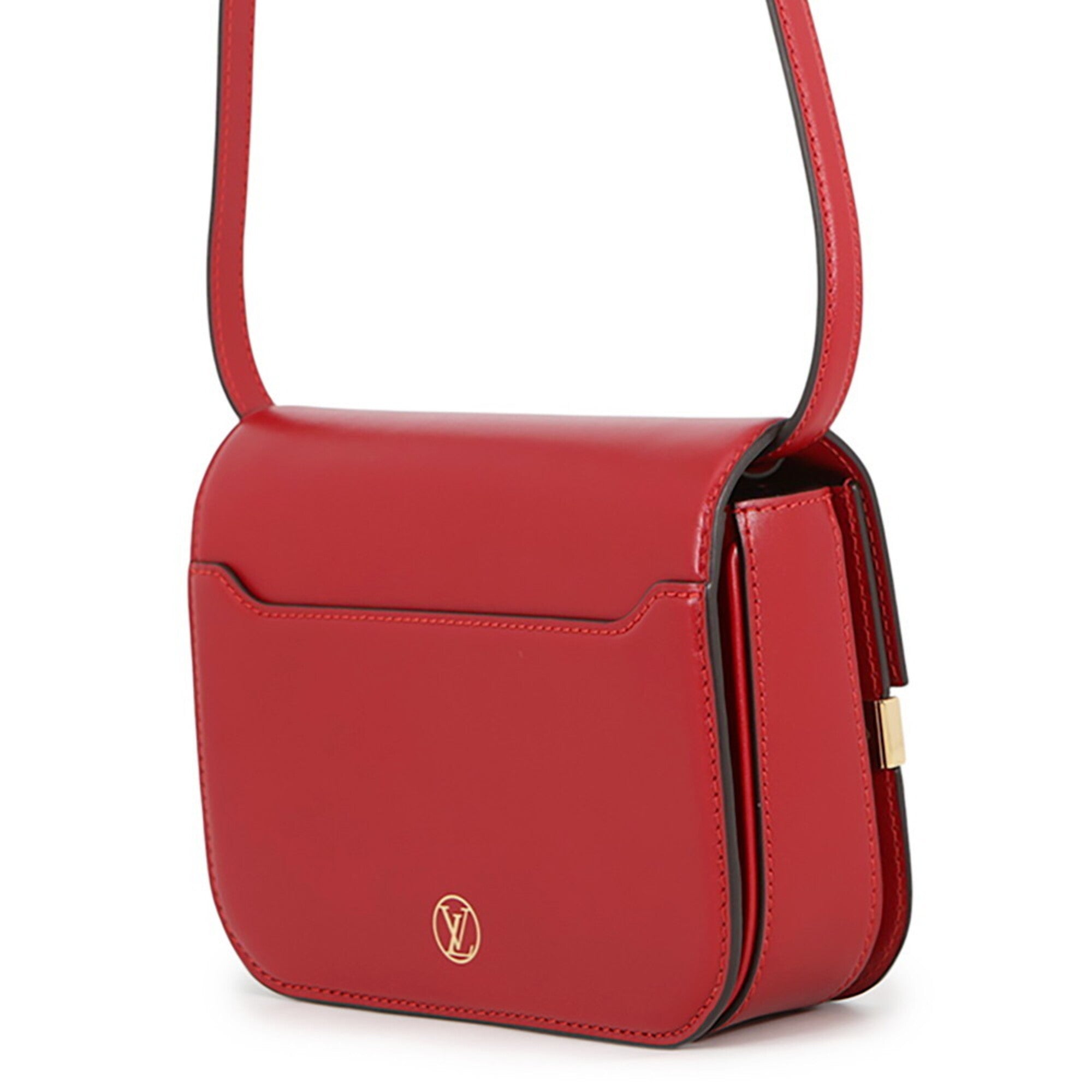 Louis Vuitton Red Color Exotic Leather Handbag Shoulder Bag (Pre-Owned)