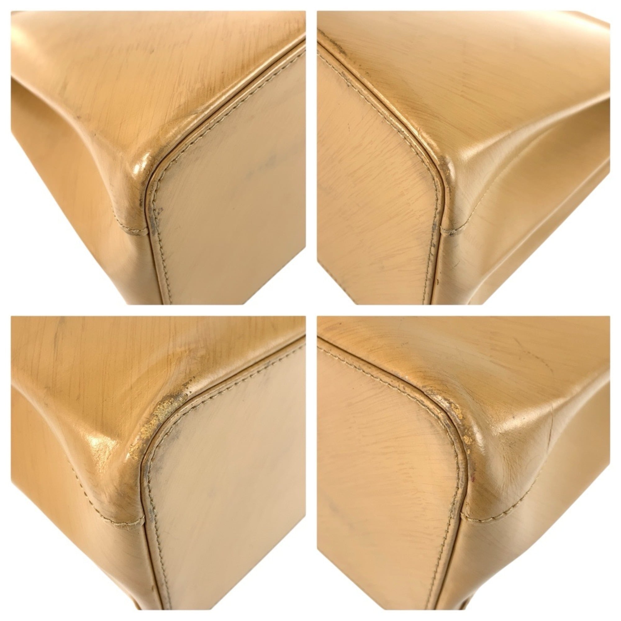 Cartier Beige Leather Handbag Shoulder Bag (Pre-Owned)