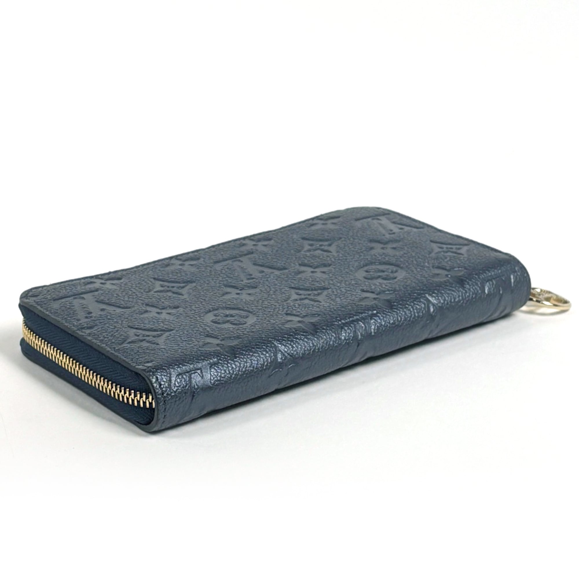 Louis Vuitton Navy Monogram Empreinte Long Wallet (Bi-Fold) (Pre-Owned)