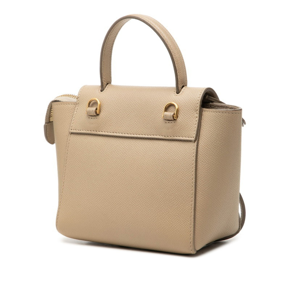 Celine Beige Leather Handbag Shoulder Bag (Pre-Owned)
