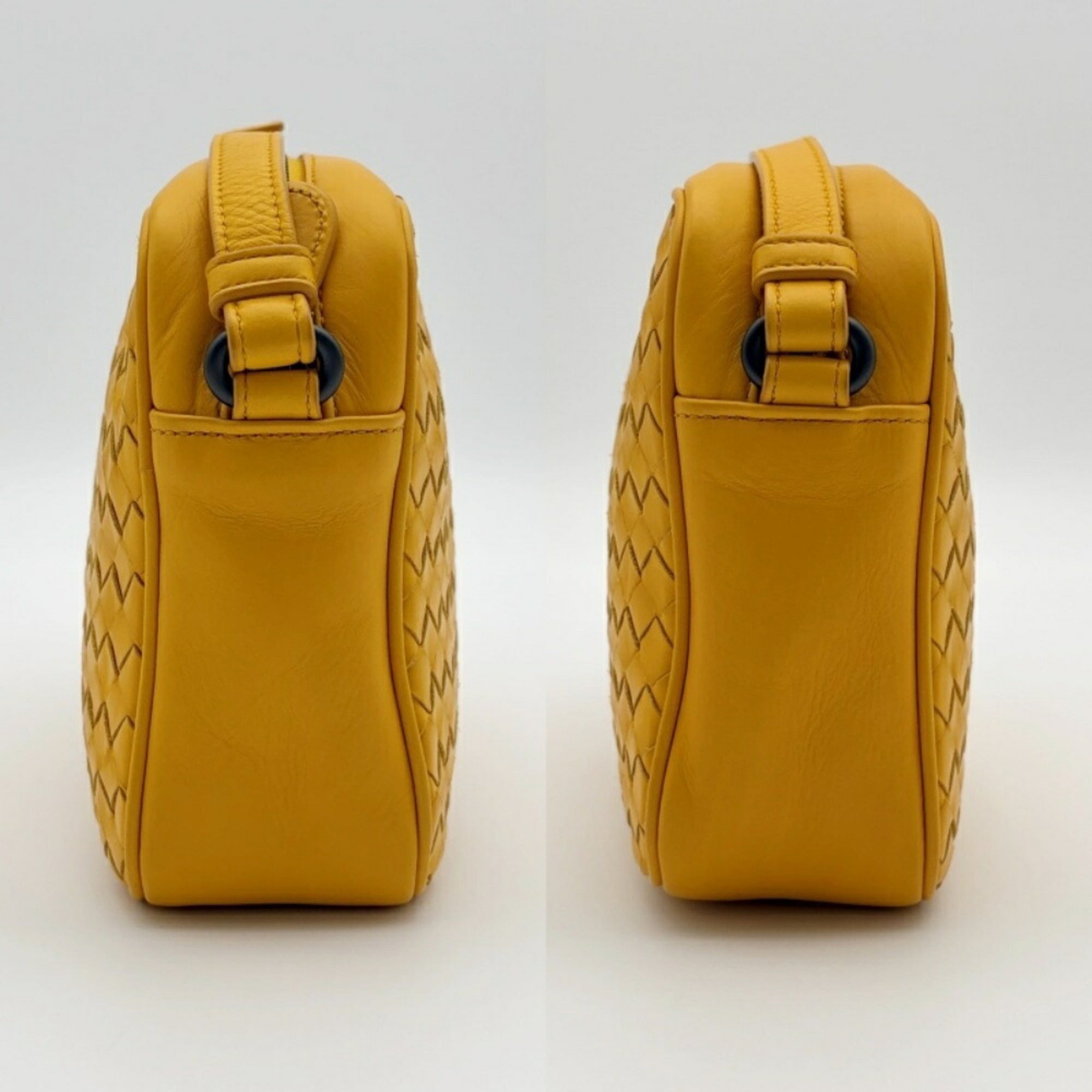 Bottega Veneta Yellow Leather Shoulder Bag (Pre-Owned)
