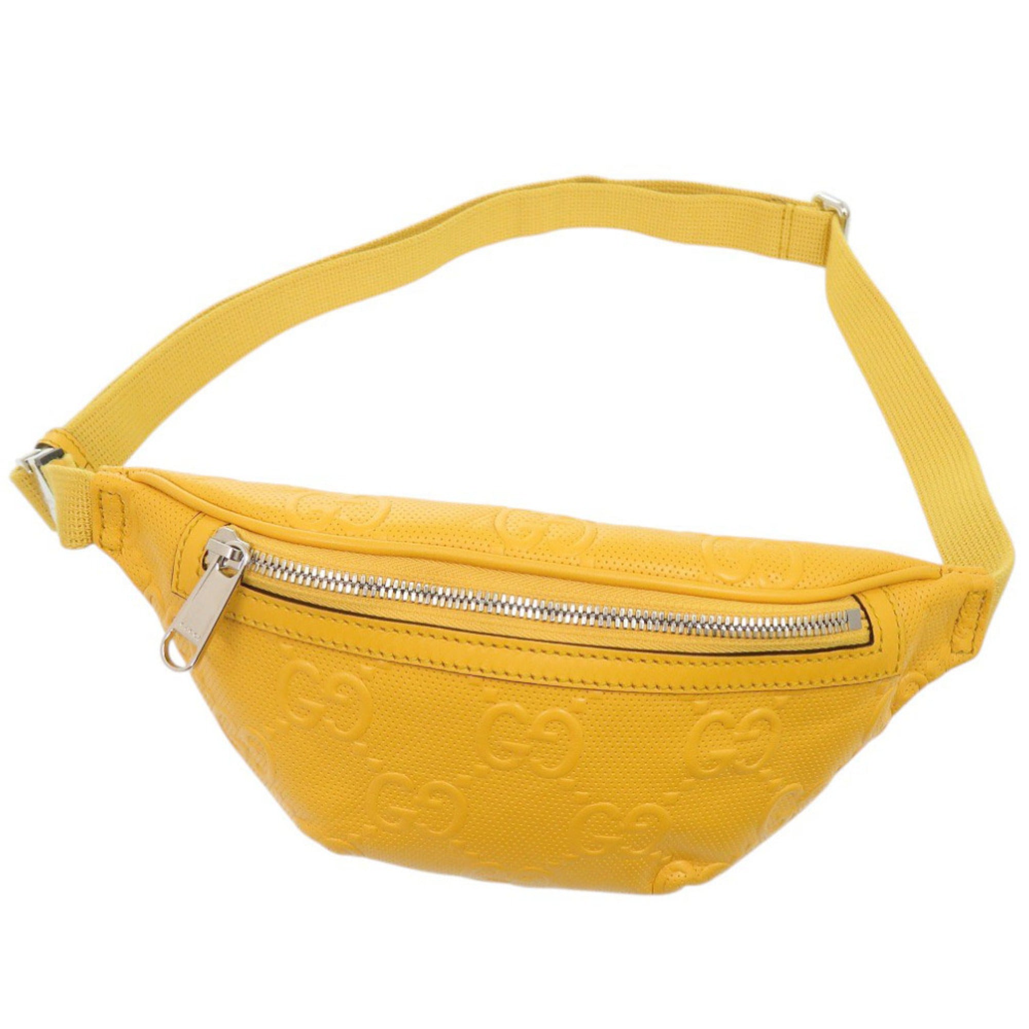 Gucci Yellow Leather Sling Bag (Pre-Owned)