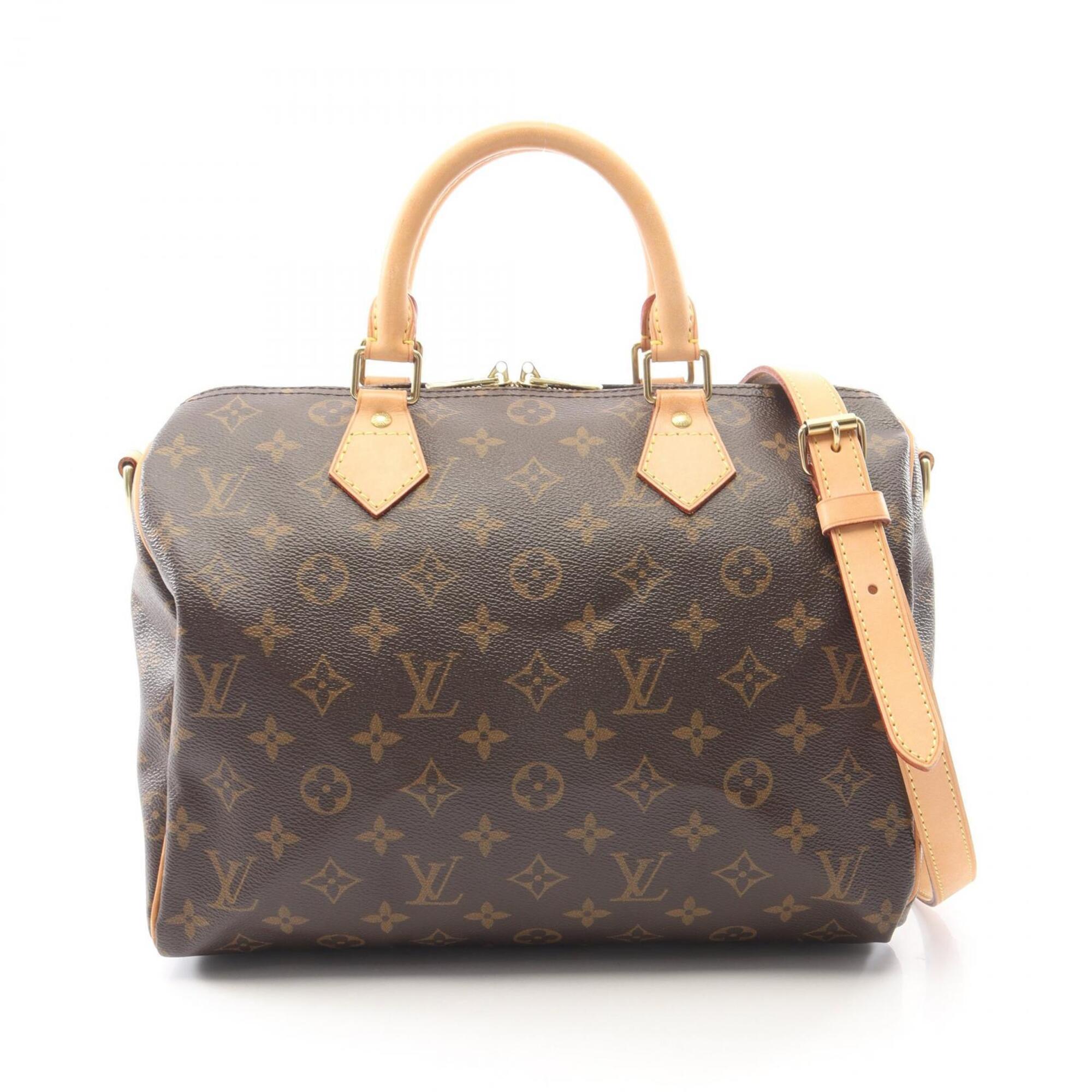 Louis Vuitton Brown Pvc Coated Canvas Leather Handbag (Pre-Owned)