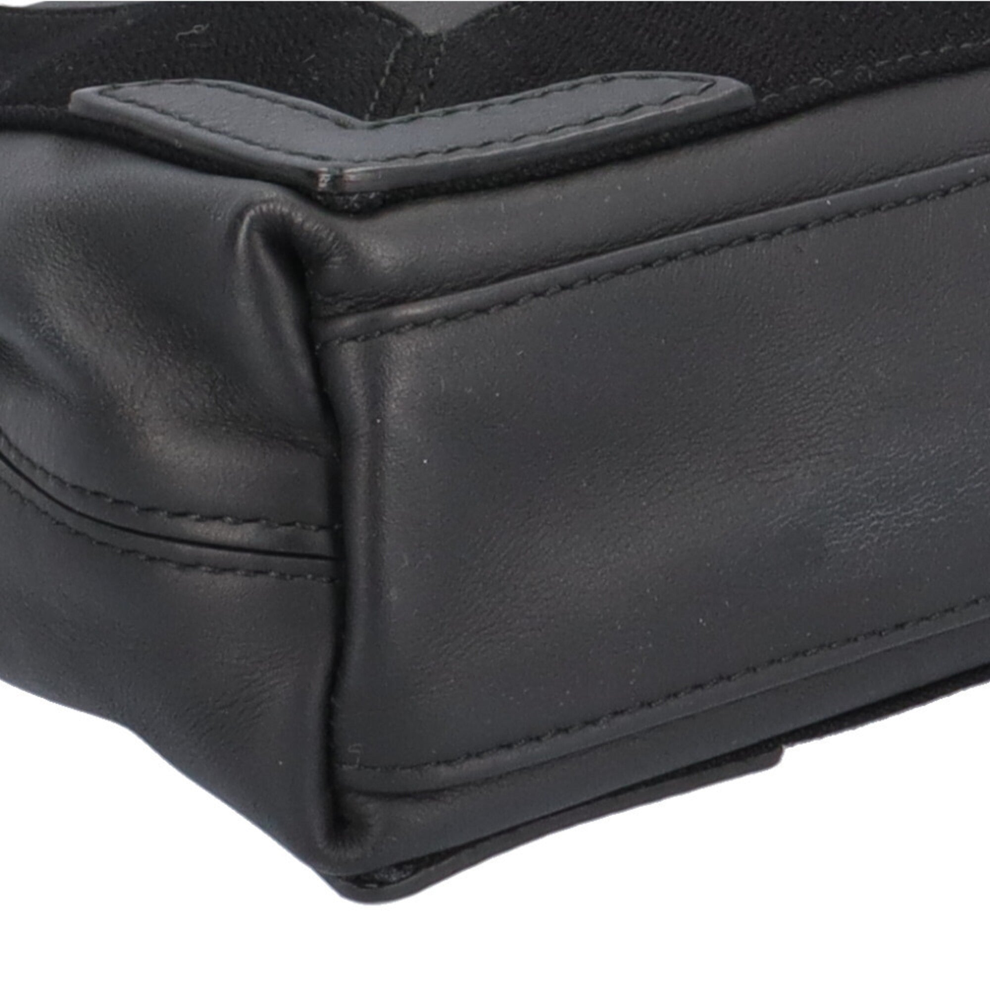 Balenciaga Black Leather Handbag Shoulder Bag (Pre-Owned)