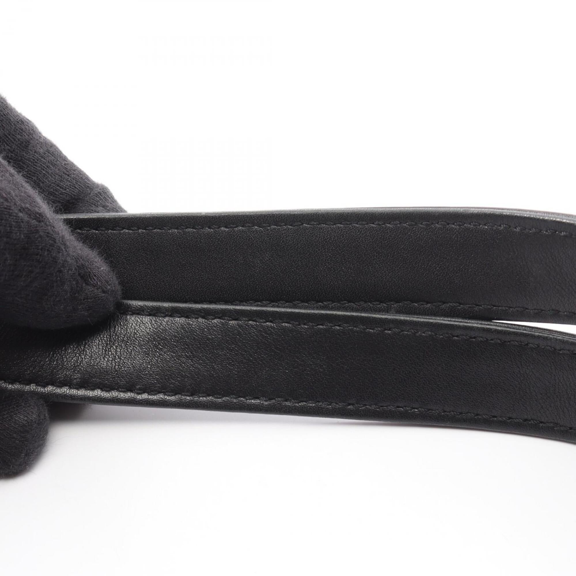 Chanel Black Leather Handbag Shoulder Bag (Pre-Owned)